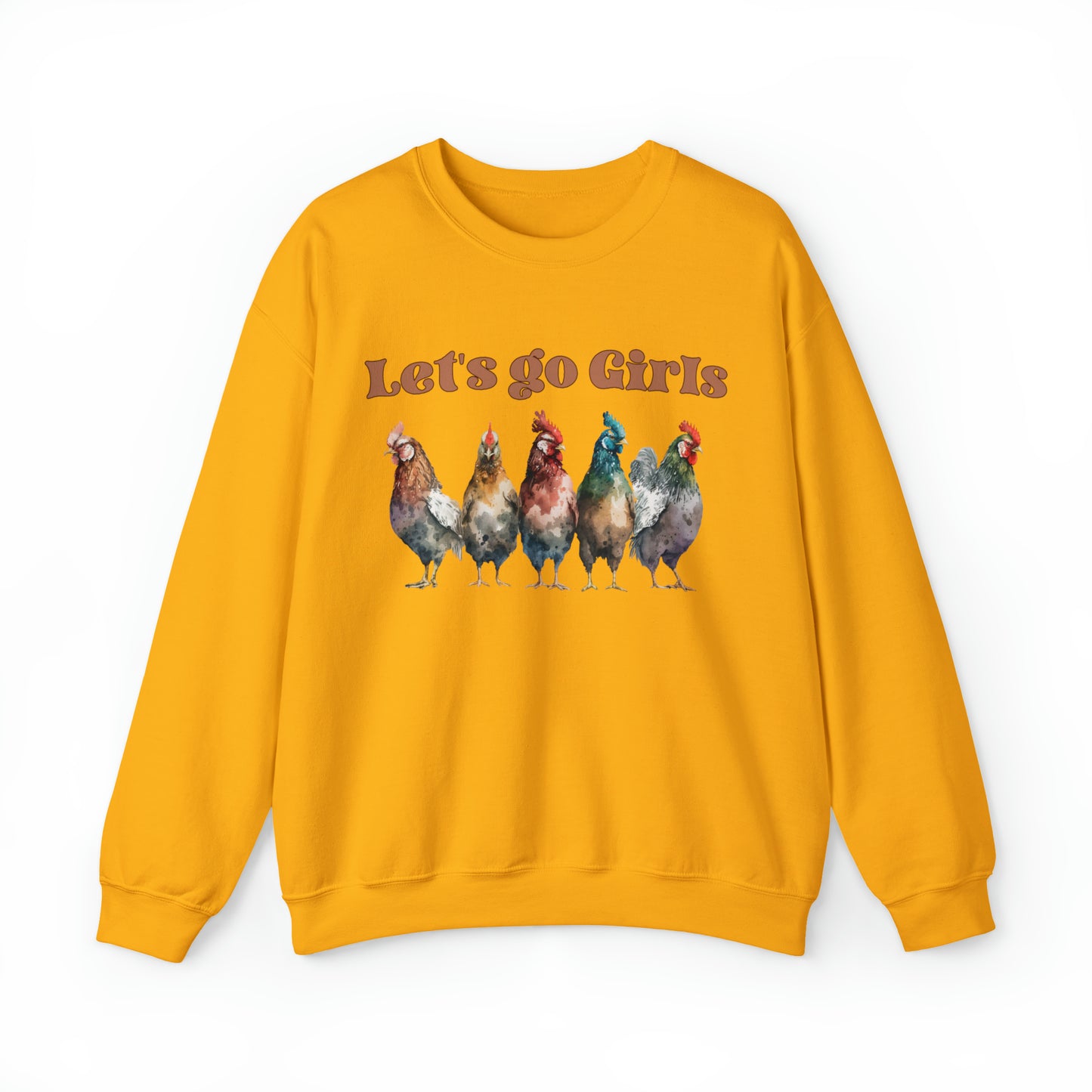 Cute Chicken Shirt For Farmer, Funny Chicken Sweatshirt, Chicken Mom sweater, Farm Girl hoodie, Farm Family  shirt, lets go girls hen flock