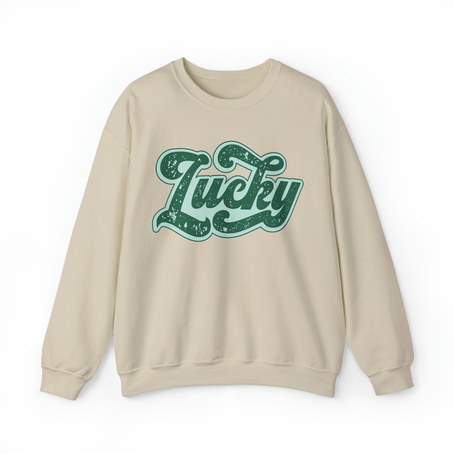 Retro lucky st. patrick's day sweatshirt, cute vintage st paddys day sweater, luck of the irish hoodie