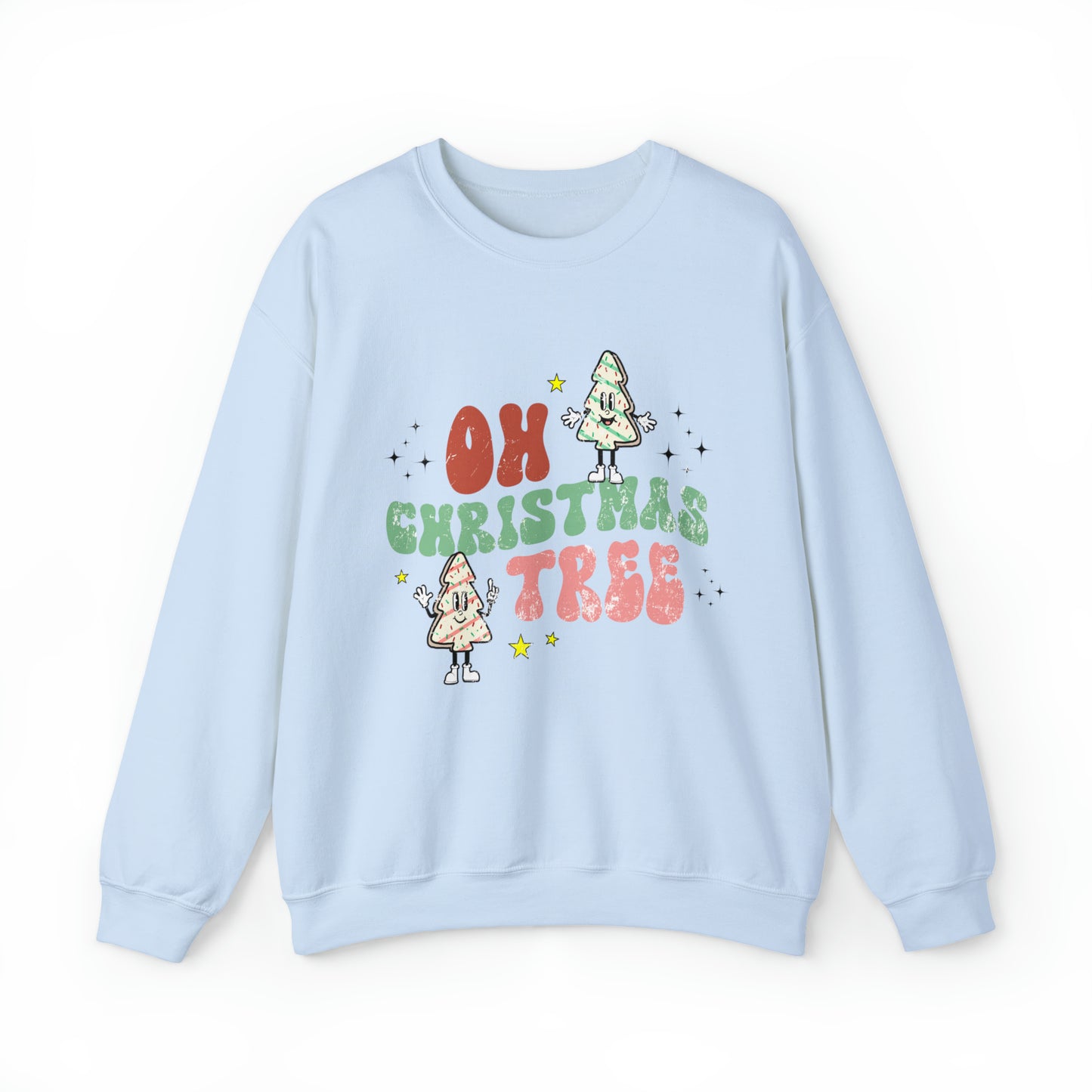 Funny Christmas tree cake snack sweatshirt, hilarious xmas spirit coworker gift, holiday meme sweater, winter wonderland hoodie, little deb snack lover