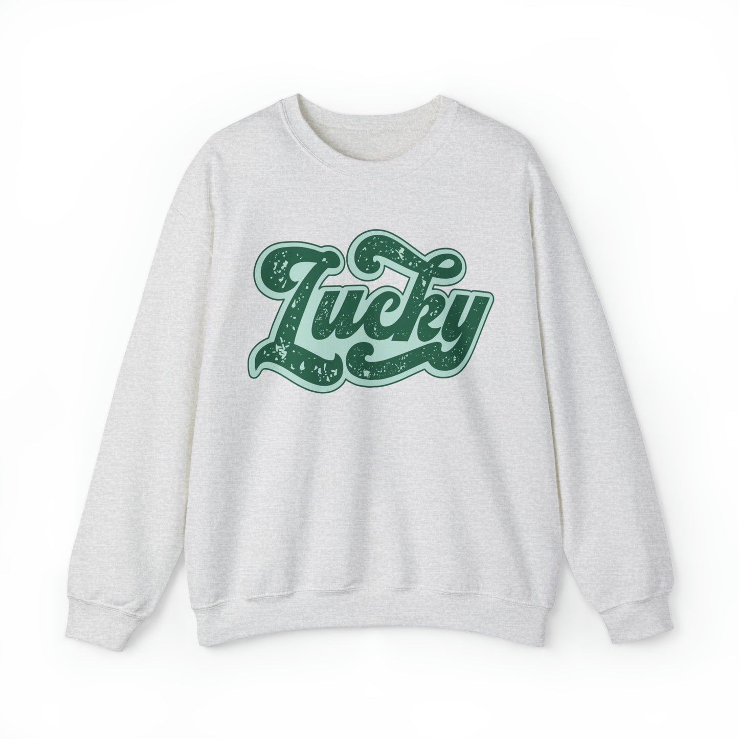 Retro lucky st. patrick's day sweatshirt, cute vintage st paddys day sweater, luck of the irish hoodie