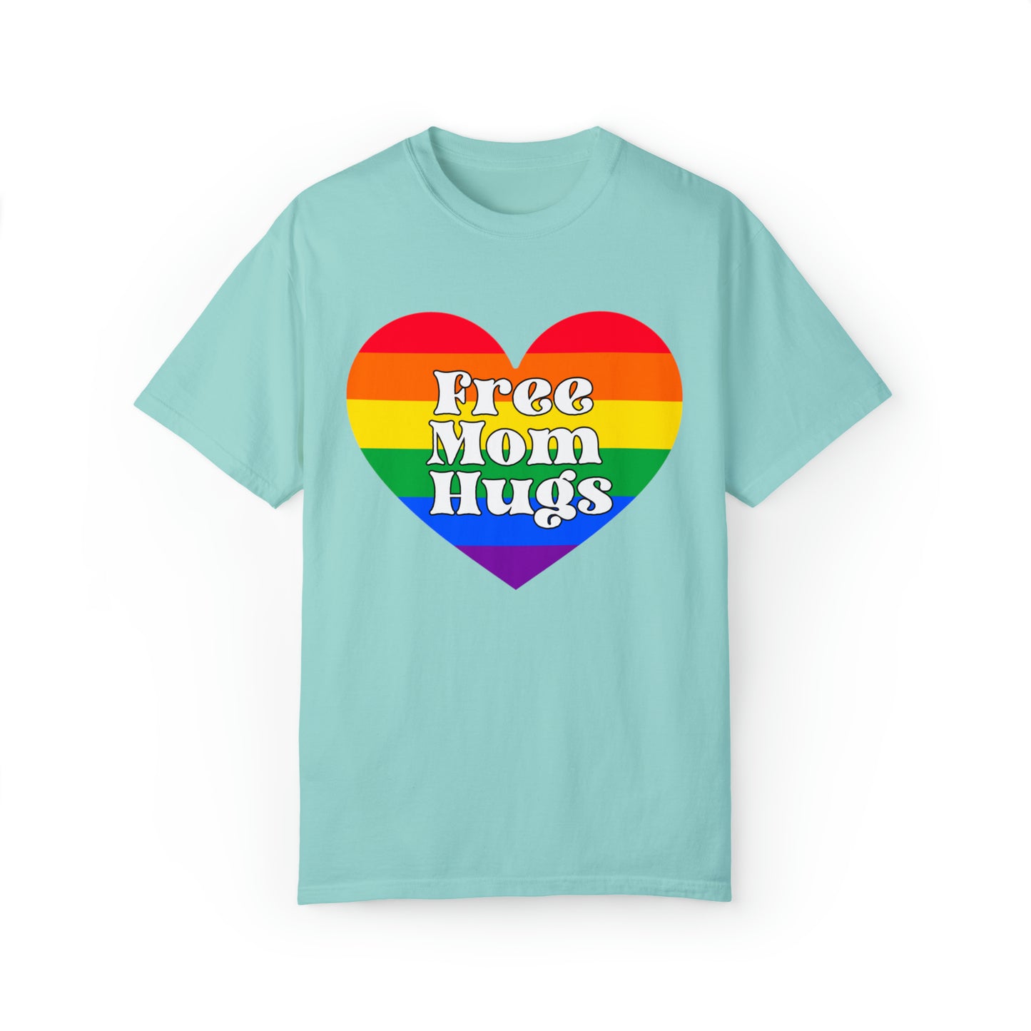 Free Mom Hugs T-Shirt, Ally Mom Apparel, Rainbow Gay Pride T-Shirt, Lgbtq Proud Parent Shirt, Equality Gifts, Rainbow Heart Shirt,mama Tee