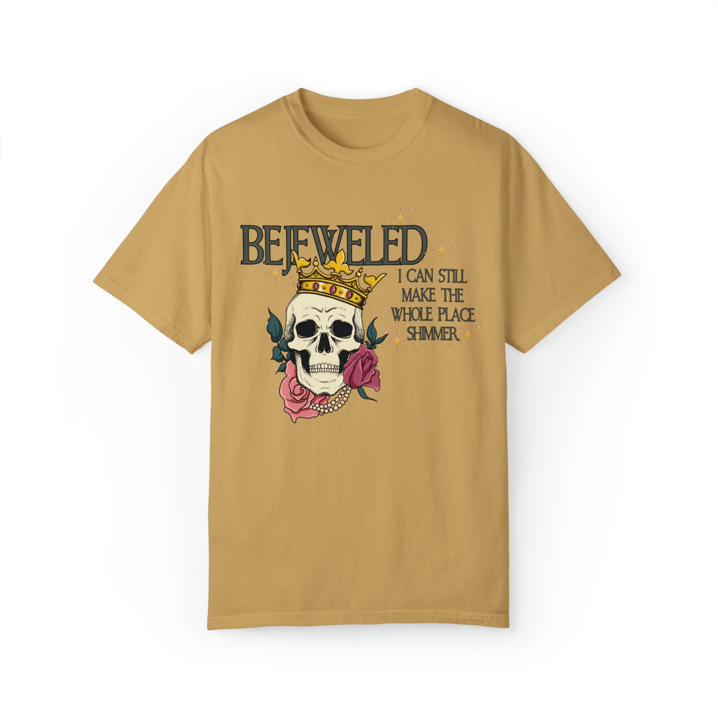 Bejeweled I Can Still Make the Whole Place Shimmer Lyrics shirt, Taylor Swift shirt, Midnights Eras Tour Merch, skeleton skull crown tee