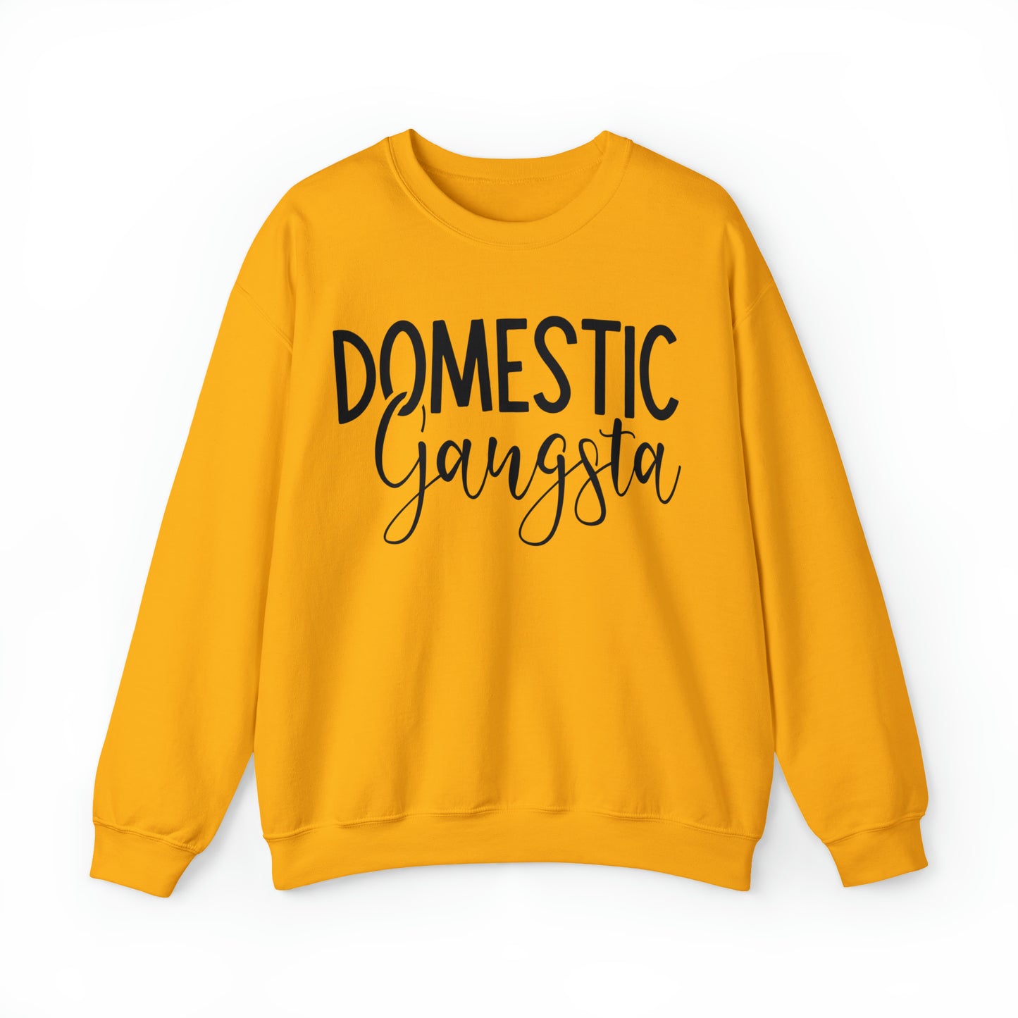 Funny minimalist domestic gangsta sweatshirt for mom, cute mothers day gift idea, stay at home mama meme hoodie