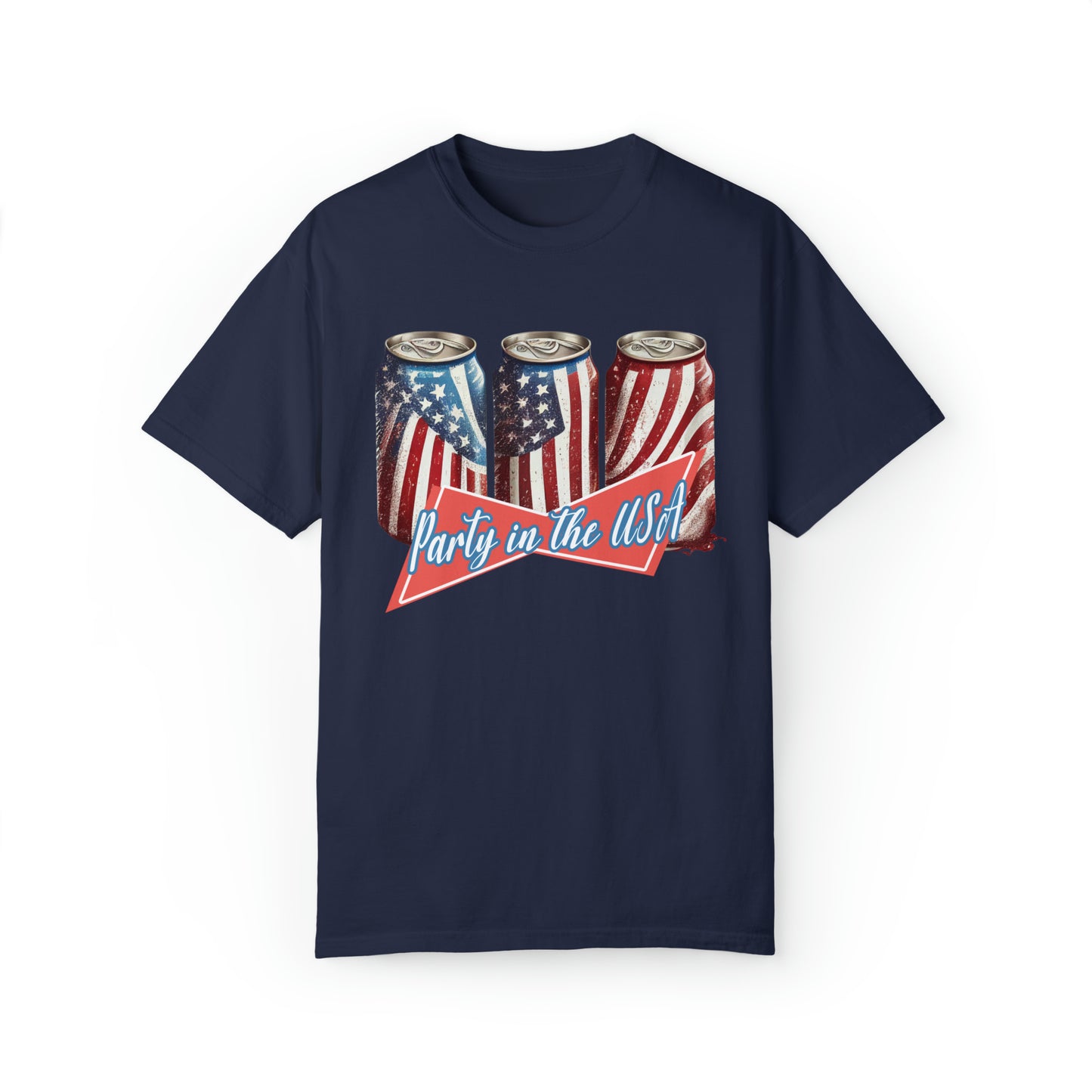 comfort colors Retro Party in the USA Shirt, America The Beautiful, 4th Of July Shirt, Fourth Of July, Patriotic USA Gift, Graphic Tee