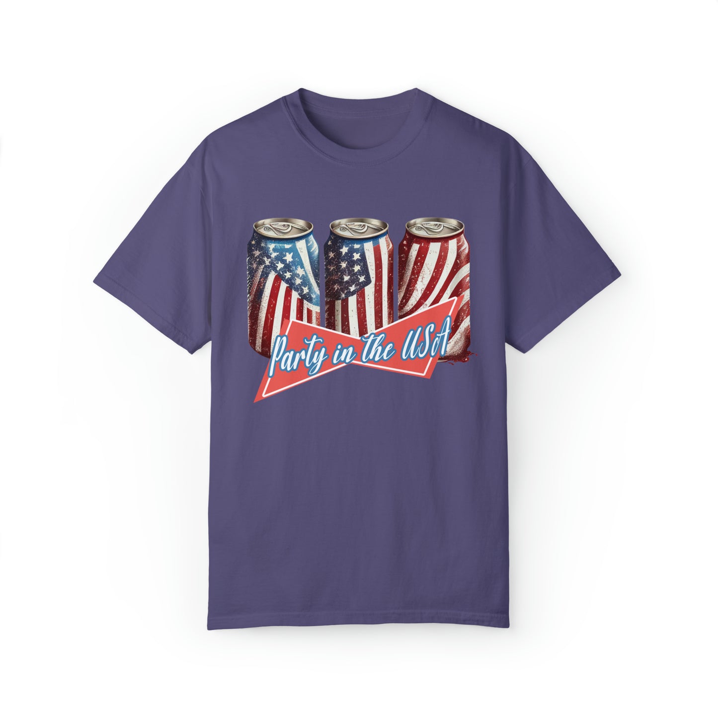 comfort colors Retro Party in the USA Shirt, America The Beautiful, 4th Of July Shirt, Fourth Of July, Patriotic USA Gift, Graphic Tee