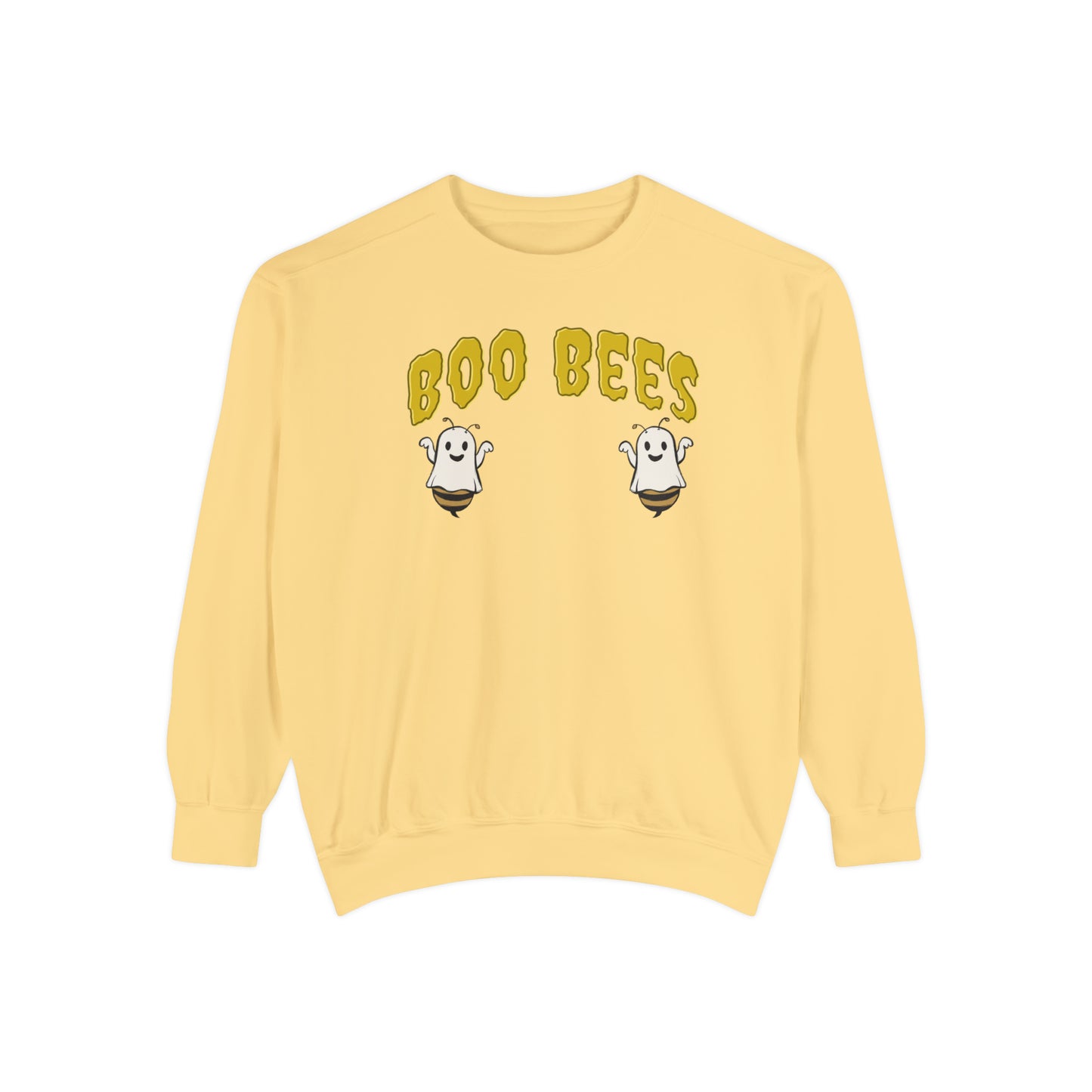 Comfort colors funny Boo Bees halloween sweatshirt, cute ghostly ghoul humorous sweater, spooky season meme hoodie, holiday punny sweats