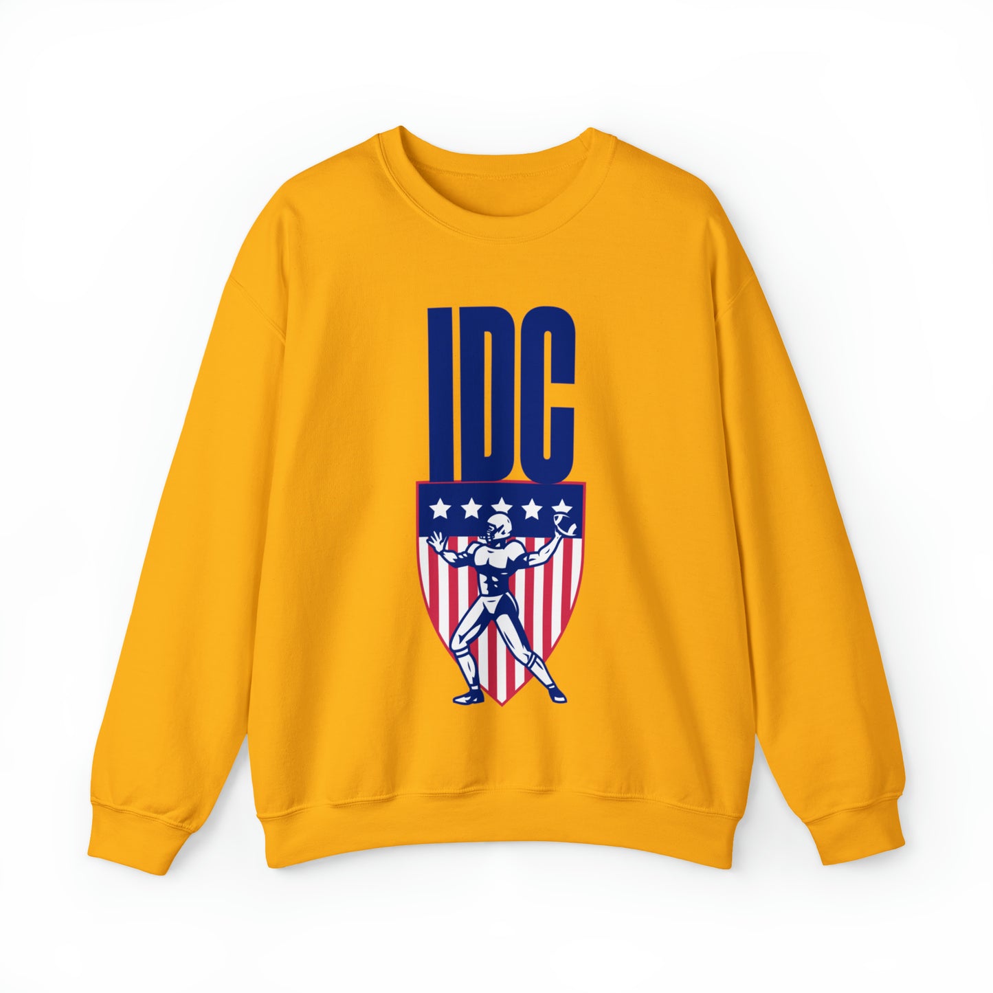 Funny IDC game day sweatshirt, i don't care football sweater, vintage go sports hoodie, humorous athletics outfit, retro american football