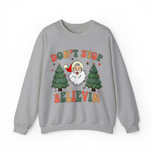 Classic rock christmas sweatshirt, journey lyrics band hoodie, cute groovy holiday sweater, retro xmas outfit