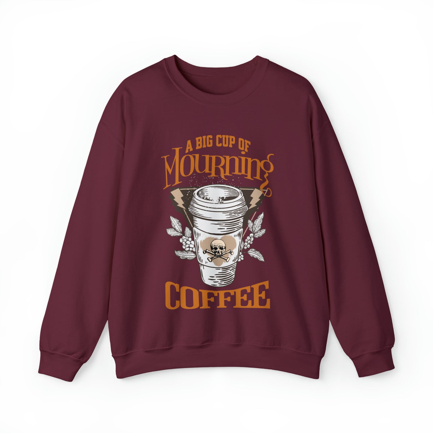 Funny coffee lovers halloween sweatshirt, autumn fall meme graphic hoodie, coffee pun spooky season sweater, PSL, Pumpkin spiced latte, funny grim reaper