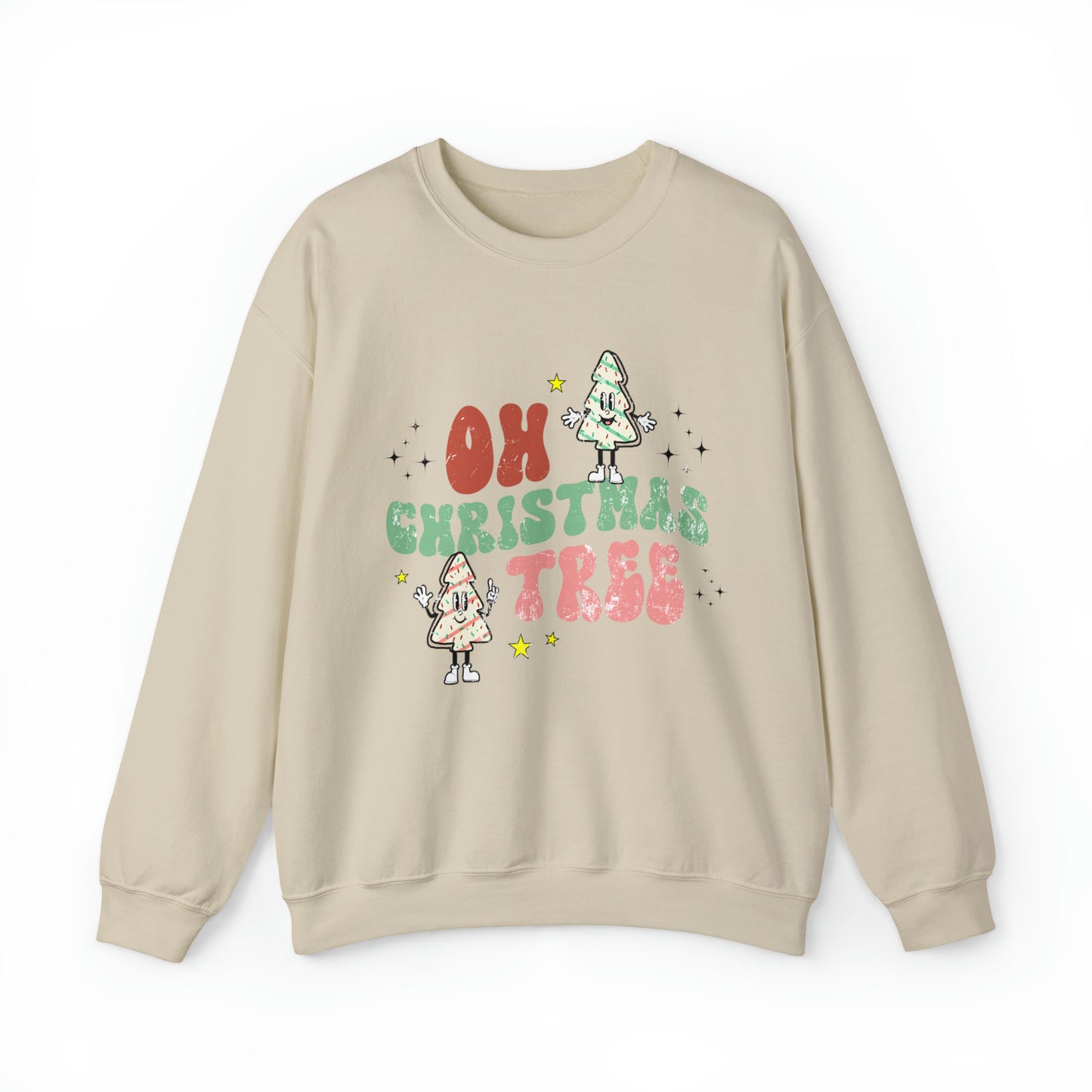 Funny Christmas tree cake snack sweatshirt, hilarious xmas spirit coworker gift, holiday meme sweater, winter wonderland hoodie, little deb snack lover