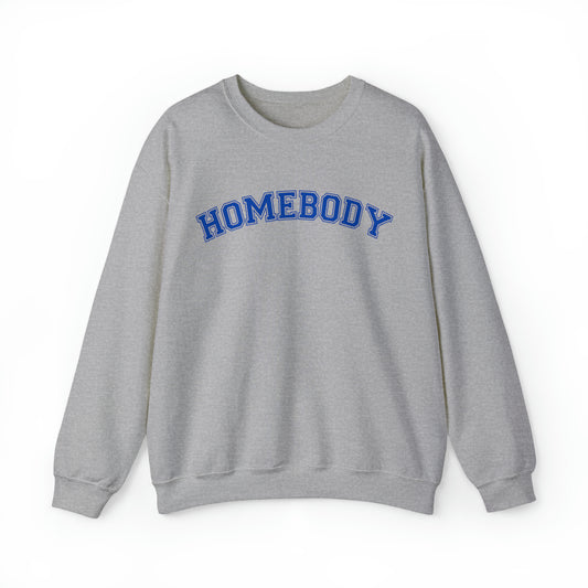 Cute minimalist homebody sweatshirt, cozy shirt for him or her, college university sweater, gift idea for mom dad, vintage inspired hoodie