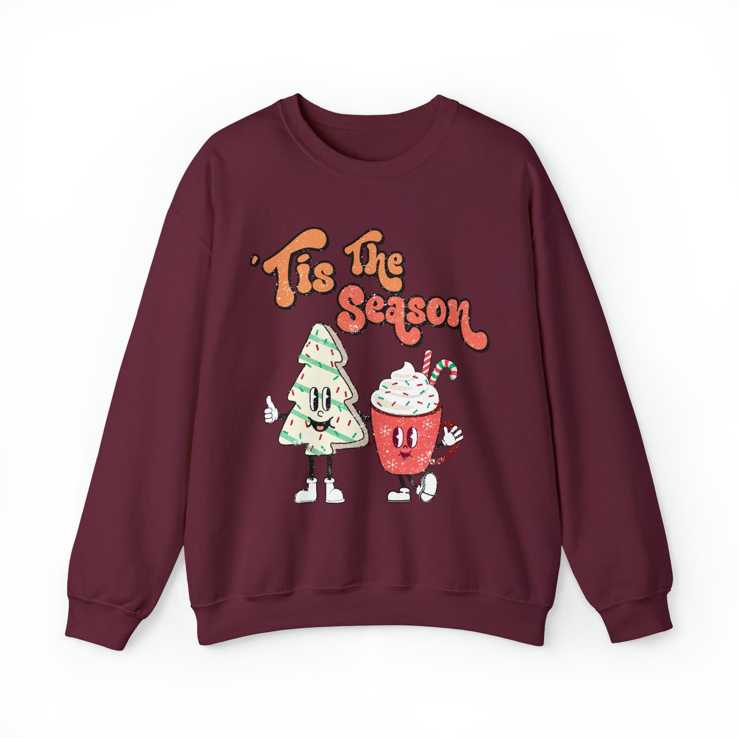 Little Debbie slut sweatshirt, funny holiday gift idea for millennial, christmas tree snack cake hoodie, tis the season snack lover sweater