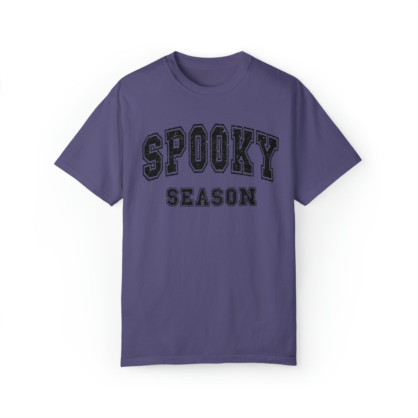 Comfort colors minimalist spooky season tshirt, halloween ghost shirt, witchy shirt, cute autumn lover tee, fall shirts