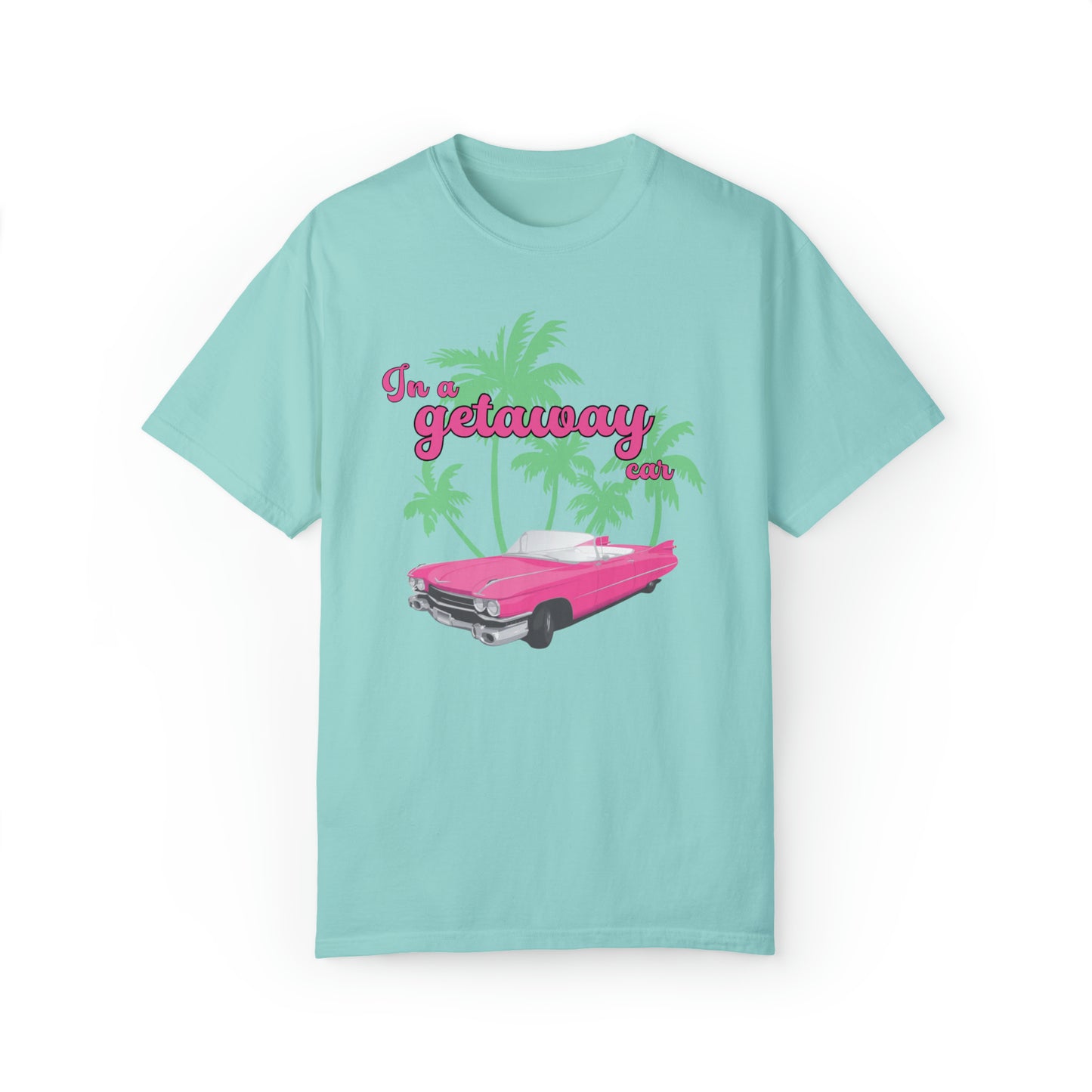 Pink convertible Getaway Car Shirt, Nothing Good, Reputation Album, Taylor Merch, Taylor Fan Gift, Concert TShirt, Comfort Colors