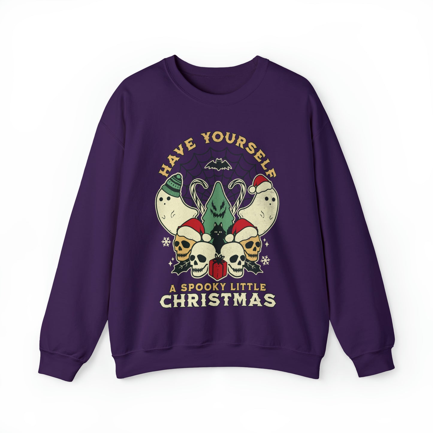 spooky retro holiday, Dancing Christmas Skeletons Sweatshirt, Goth xmas sweater, Merry Creepmas sweats, spooky little christmas party hoodie