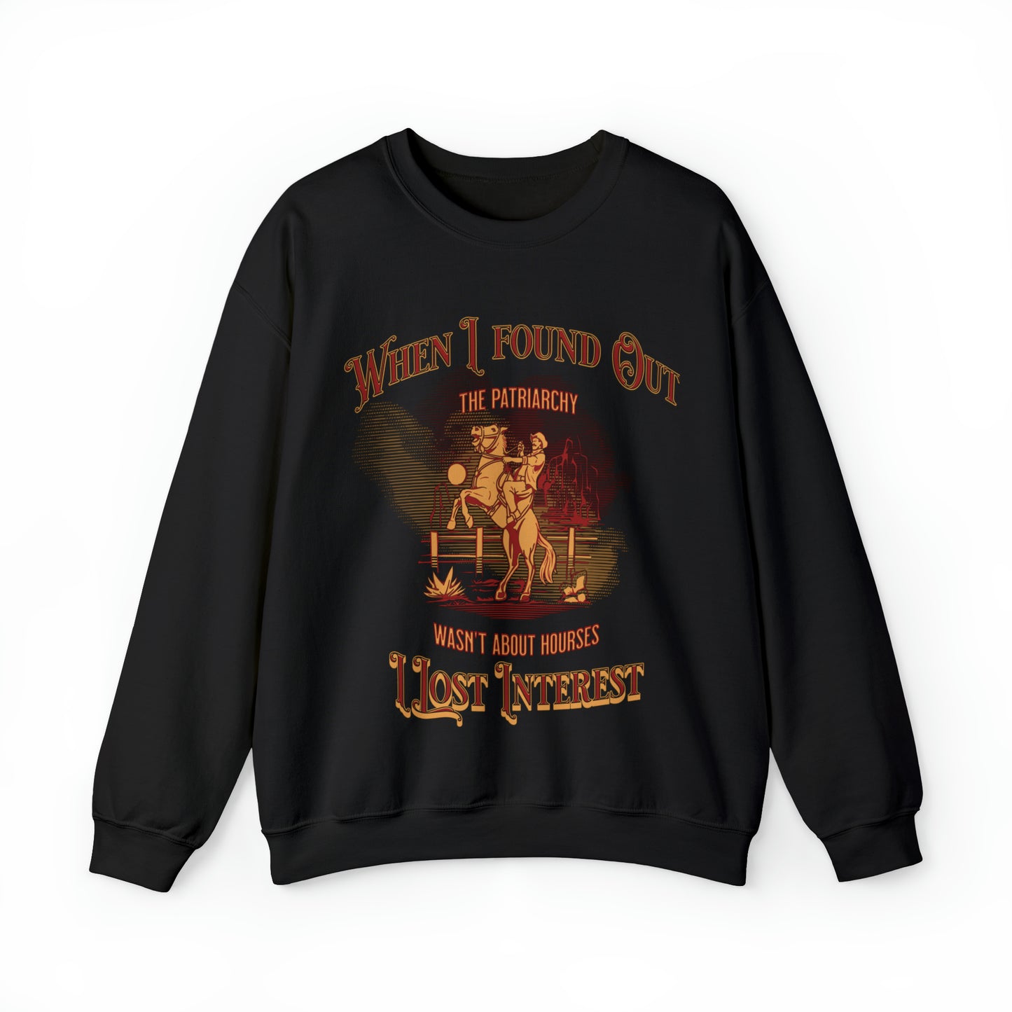 Funny barb movie ken quote sweater, when I found out the patriarchy wasnt about horses, cowboy feminist sweatshirt, Barbiecore, himbo hoodie