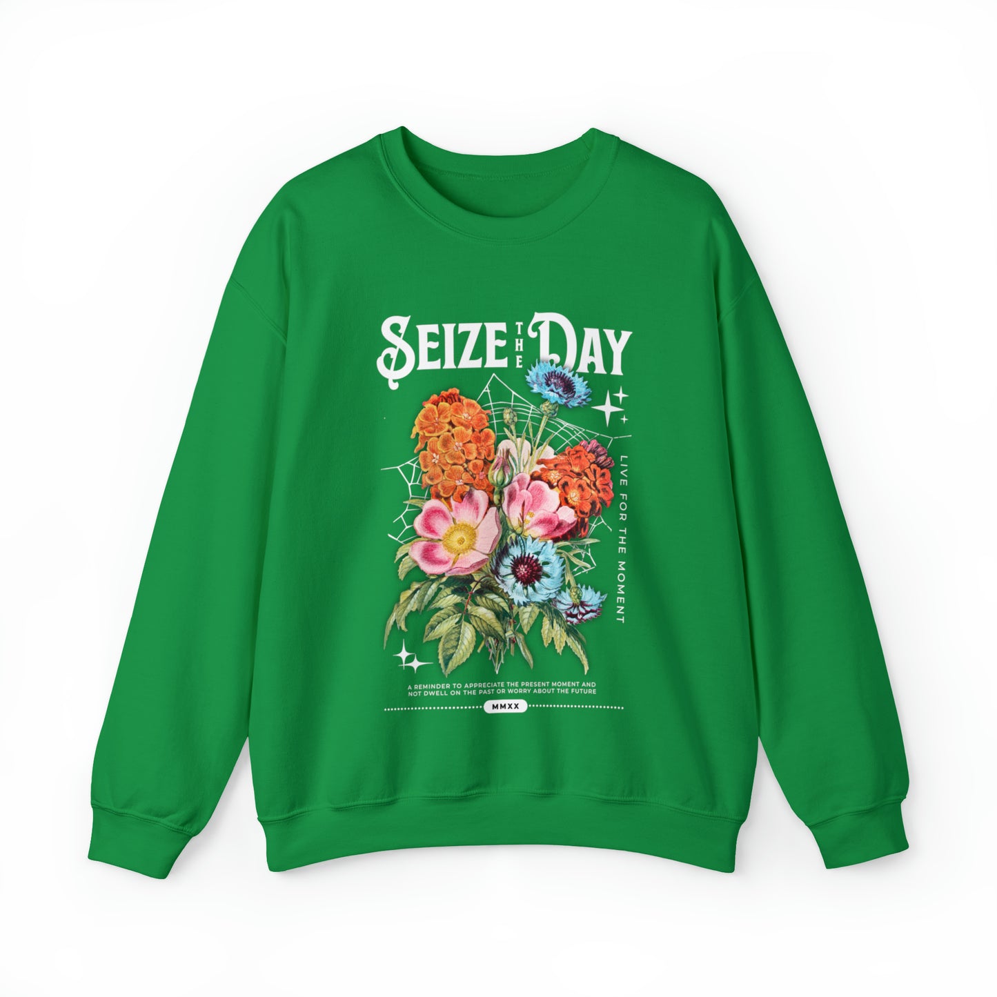 Floral seize the day anti anxiety Sweatshirt, Inspirational live in the moment,Mental Health, be present, Tomorrow needs you Matter hoodie