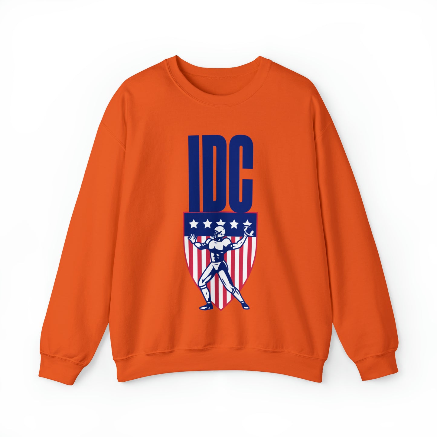 Funny IDC game day sweatshirt, i don't care football sweater, vintage go sports hoodie, humorous athletics outfit, retro american football