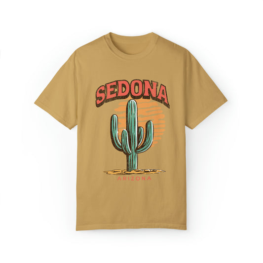 Comfort colors boho minimalist sedona arizona desert vibes tshirt, vintage distressed graphic tee, girls trip spiritual summer shirt, VSCO