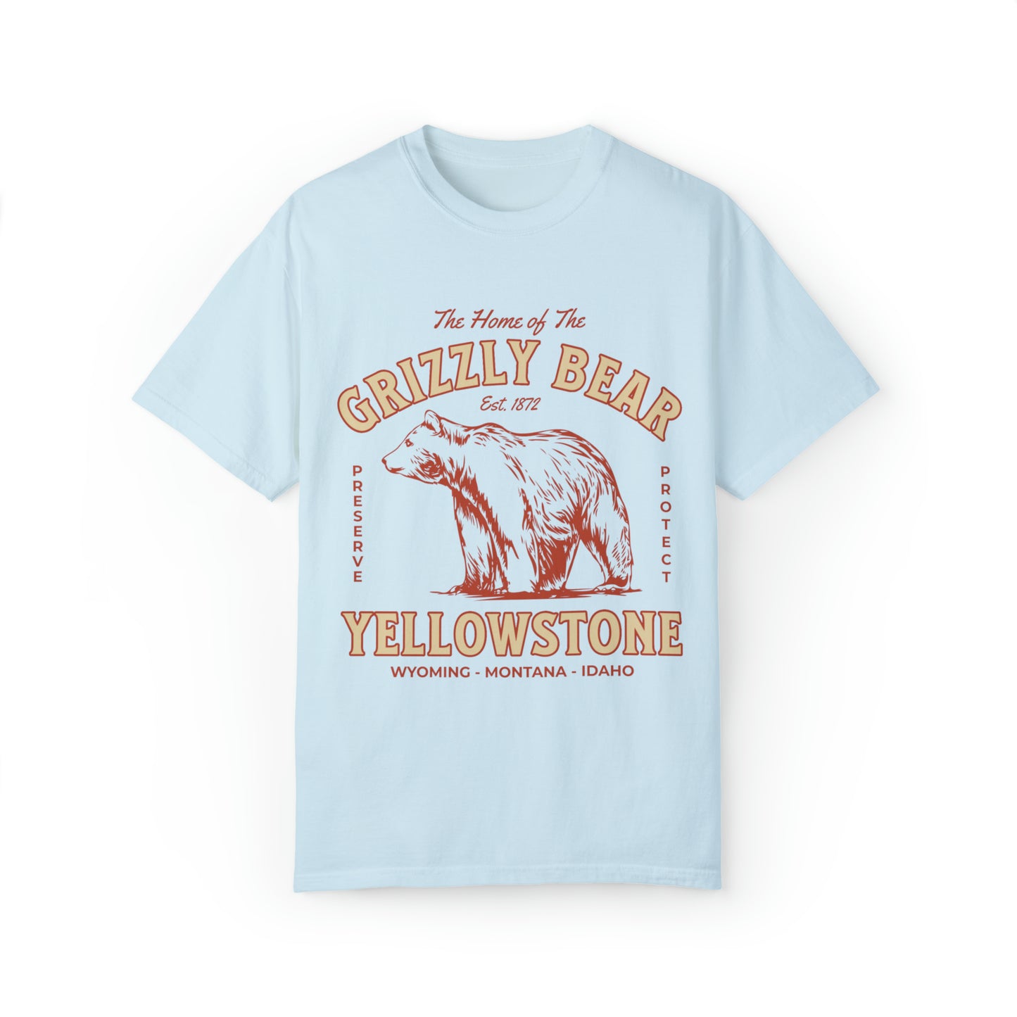 Yellowstone National Park Tee, Yosemite Shirt, Wildlife grizzly bear conservation Tshirt, Explore America Road Trip Shirts, Travel Tee