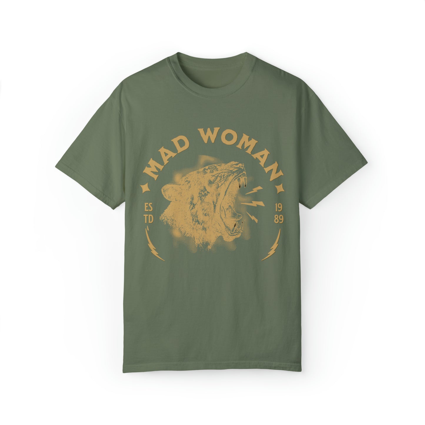 Comfort colors mad woman tshirt, leopard folklore distressed shirt, Eras concert merch, Taylor tour 2023, fan gift idea, distessed band tee