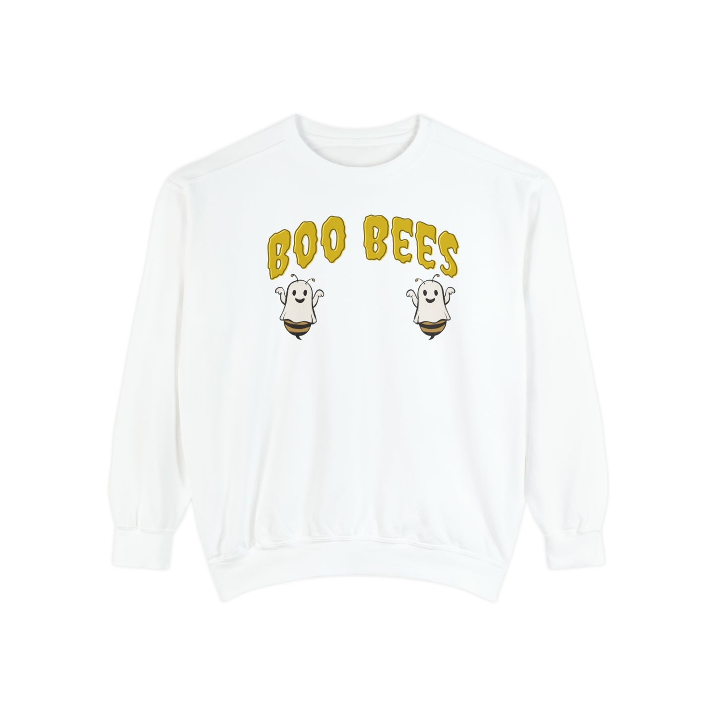 Comfort colors funny Boo Bees halloween sweatshirt, cute ghostly ghoul humorous sweater, spooky season meme hoodie, holiday punny sweats