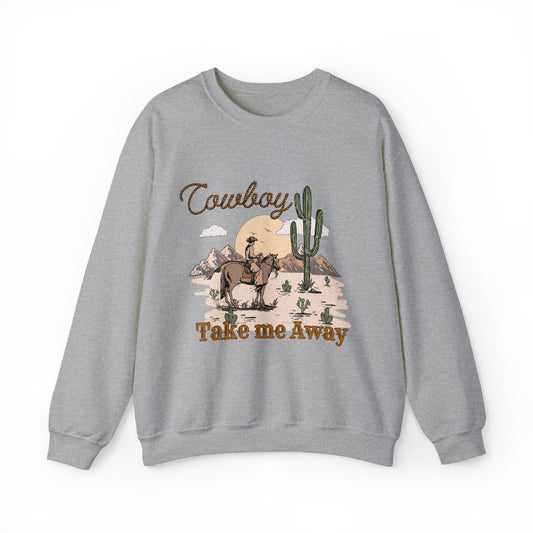 Vintage cowboy cowgirl Sweatshirt, western graphic shirt, Country music rodeo clothing, southwest hoodie