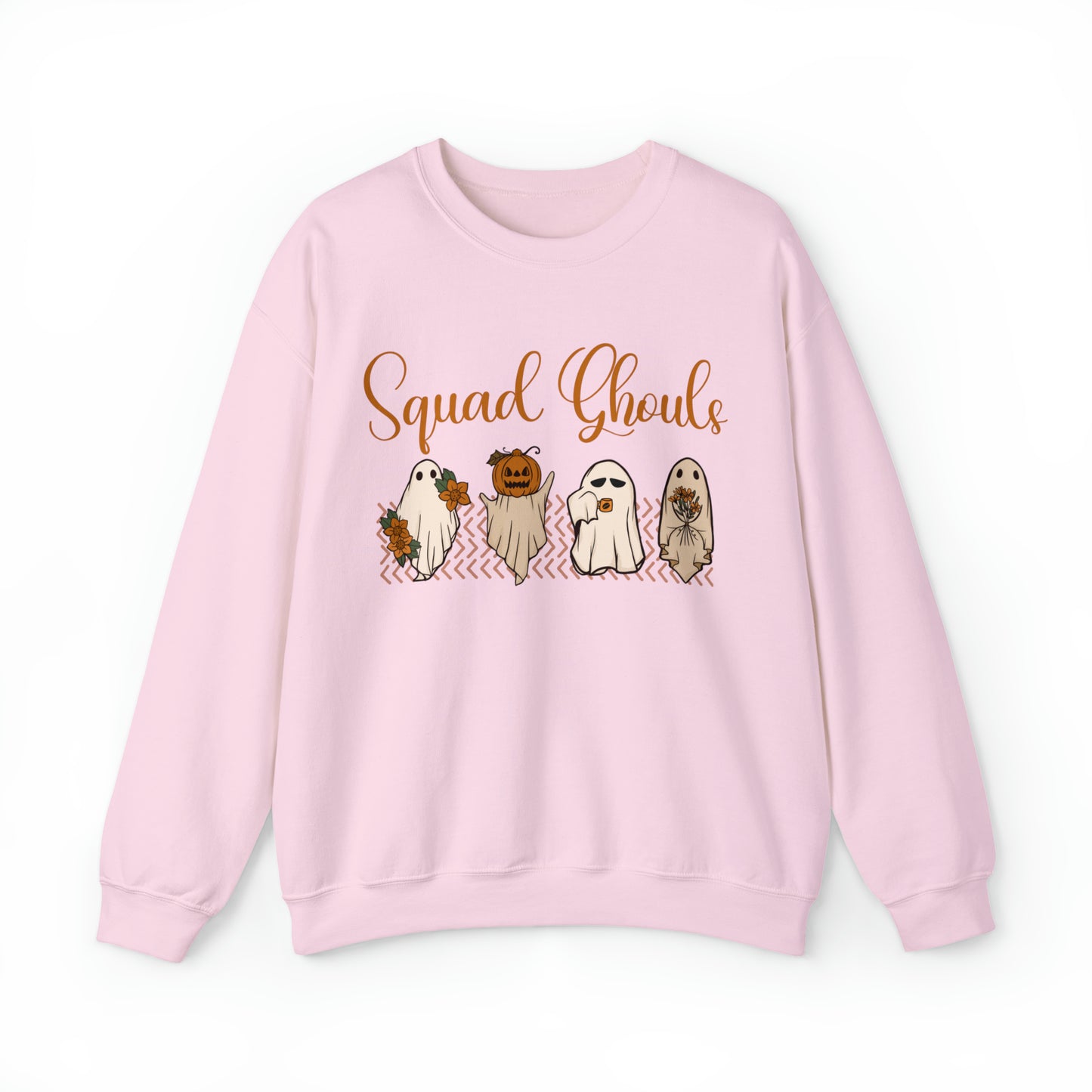 Funny squad ghouls/goals groovy Halloween Sweatshirt, cute boho fall thanksgiving hoodie, spooky ghost autumn sweater weather, pumpkin patch