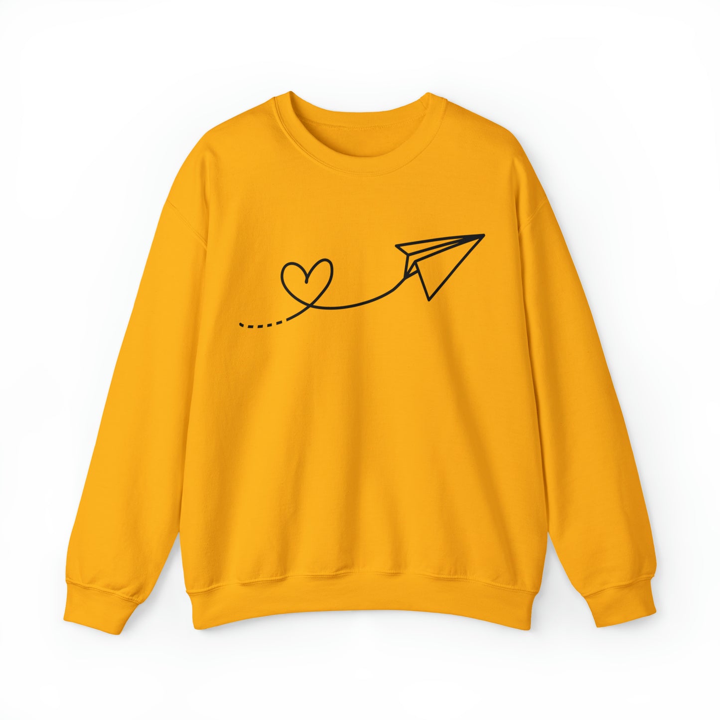 Minimalist valentines day sweatshirt, paper plane heart sweater, galentines gift idea, love hoodie