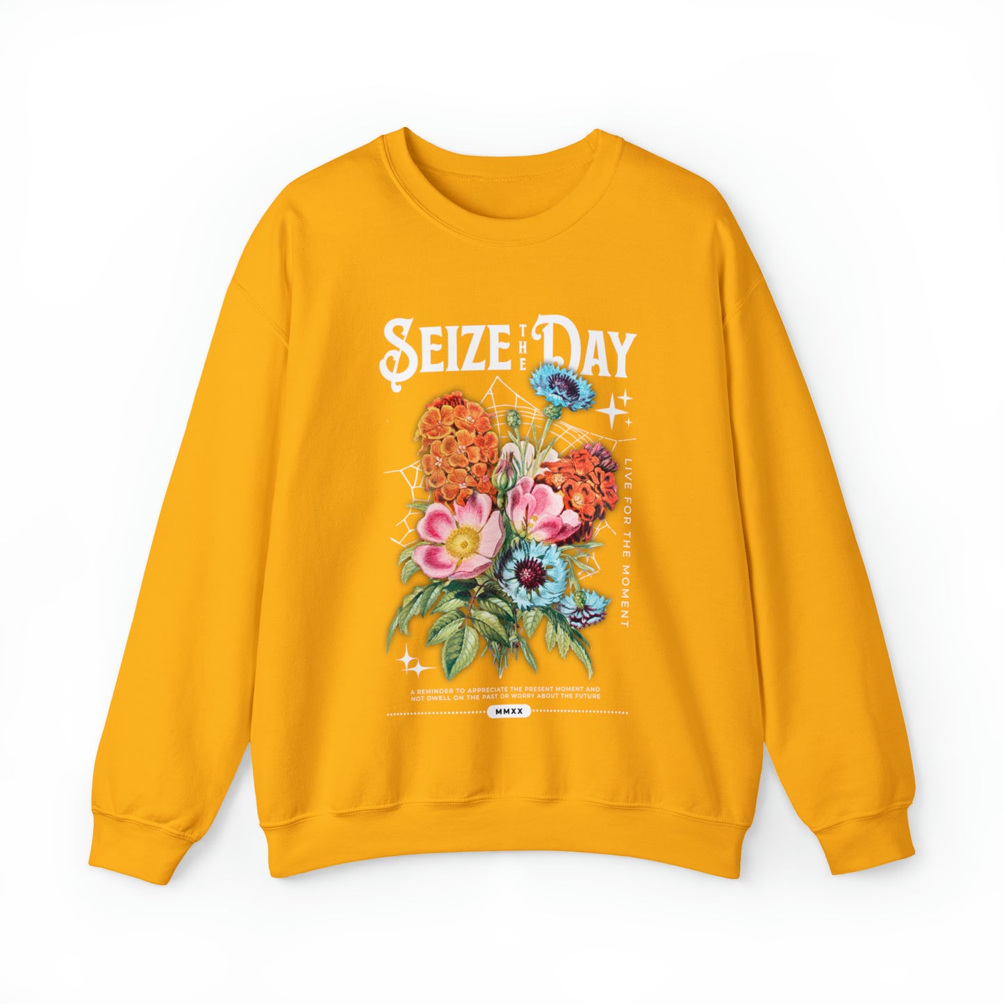 Floral seize the day anti anxiety Sweatshirt, Inspirational live in the moment,Mental Health, be present, Tomorrow needs you Matter hoodie