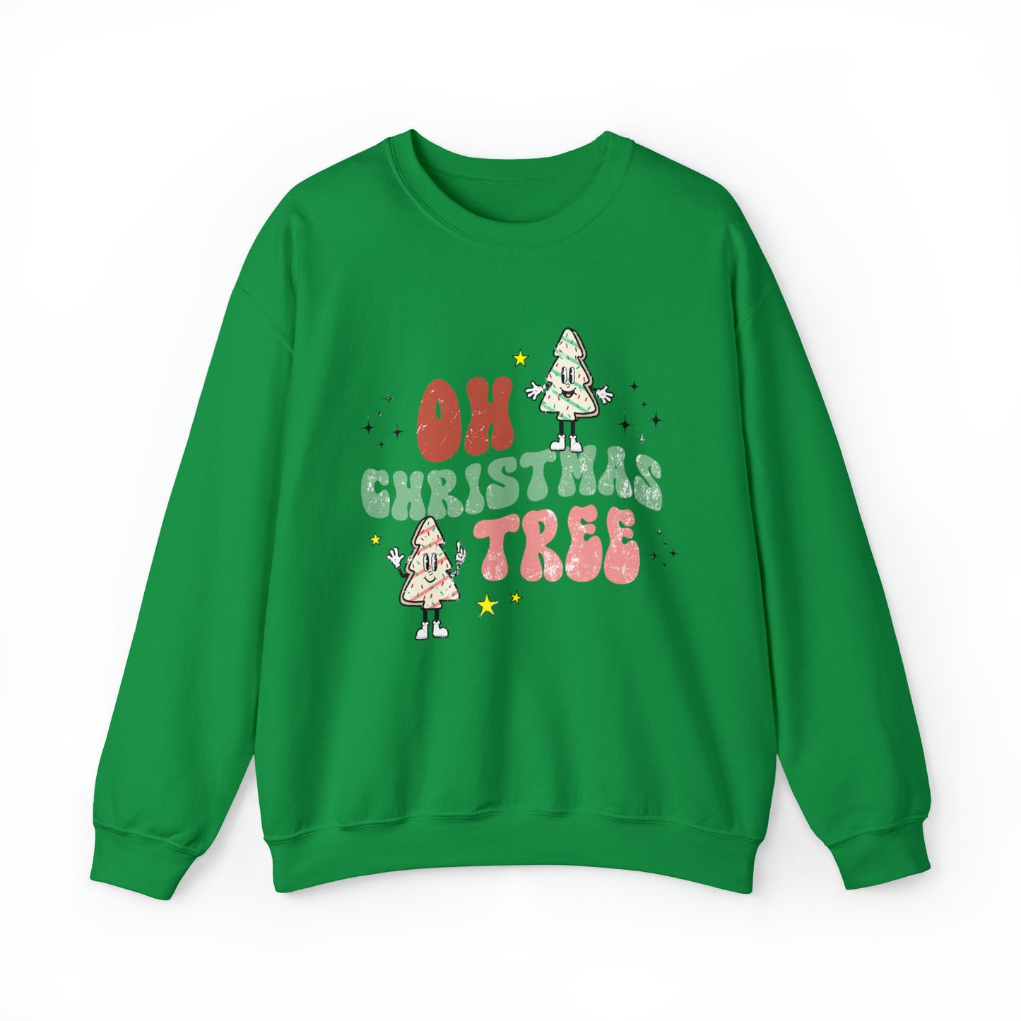 Funny Christmas tree cake snack sweatshirt, hilarious xmas spirit coworker gift, holiday meme sweater, winter wonderland hoodie, little deb snack lover