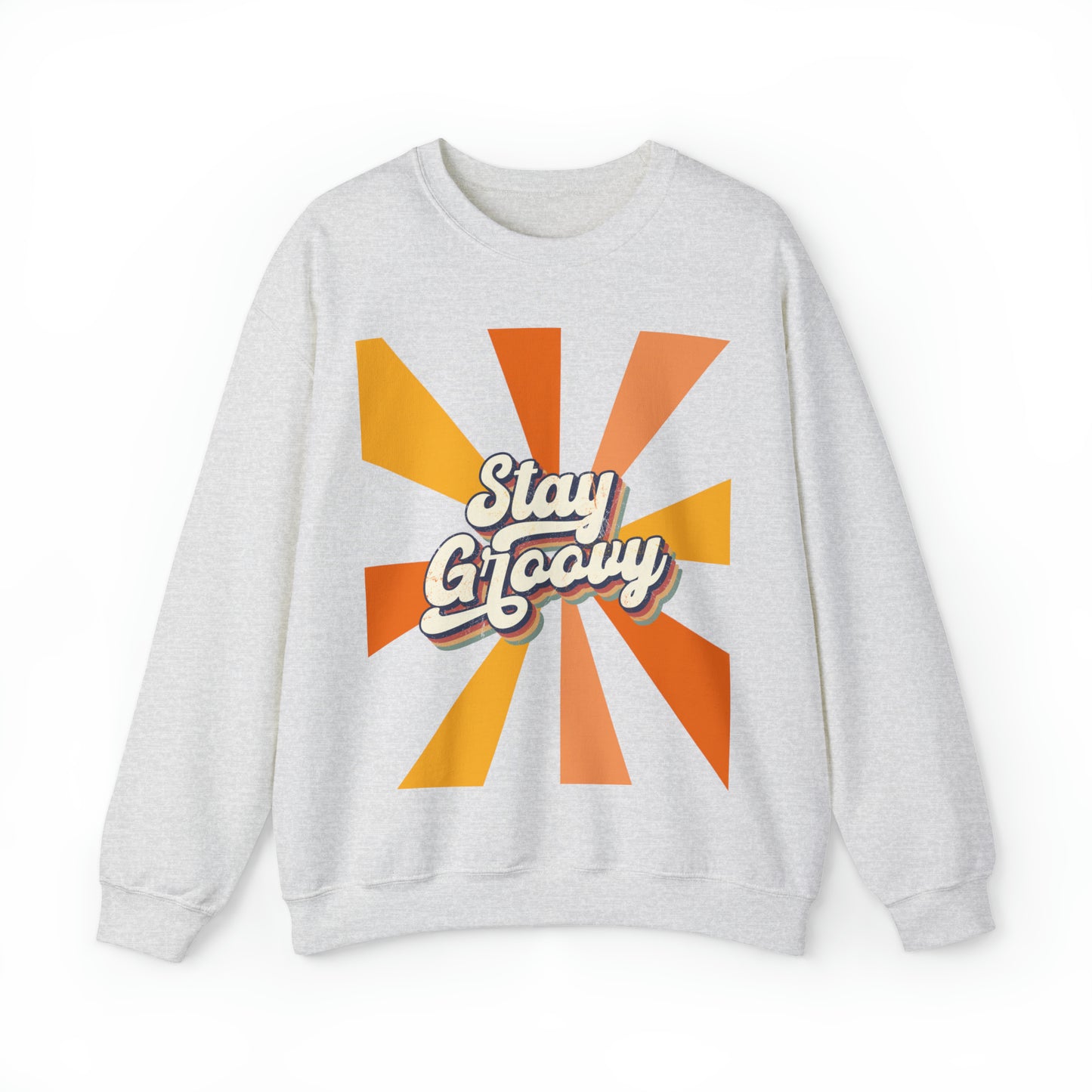 Vintage 70s, 60s aesthetic stay groovy sweatshirt, boho hippie retro shirt, gift idea for boomers