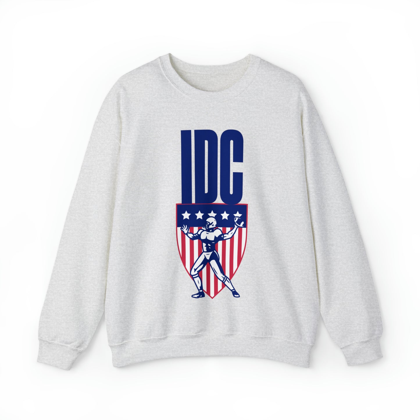 Funny IDC game day sweatshirt, i don't care football sweater, vintage go sports hoodie, humorous athletics outfit, retro american football