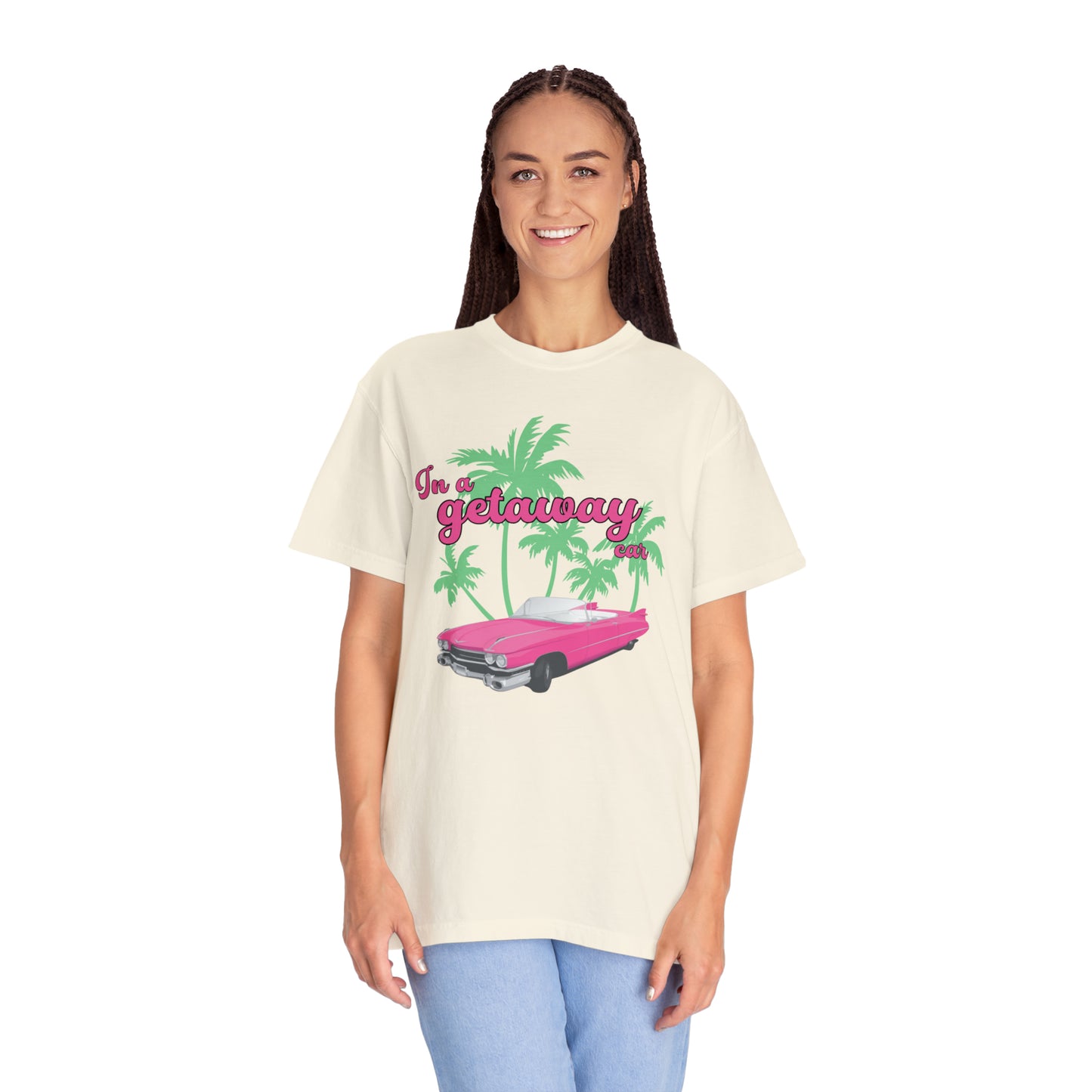 Pink convertible Getaway Car Shirt, Nothing Good, Reputation Album, Taylor Merch, Taylor Fan Gift, Concert TShirt, Comfort Colors