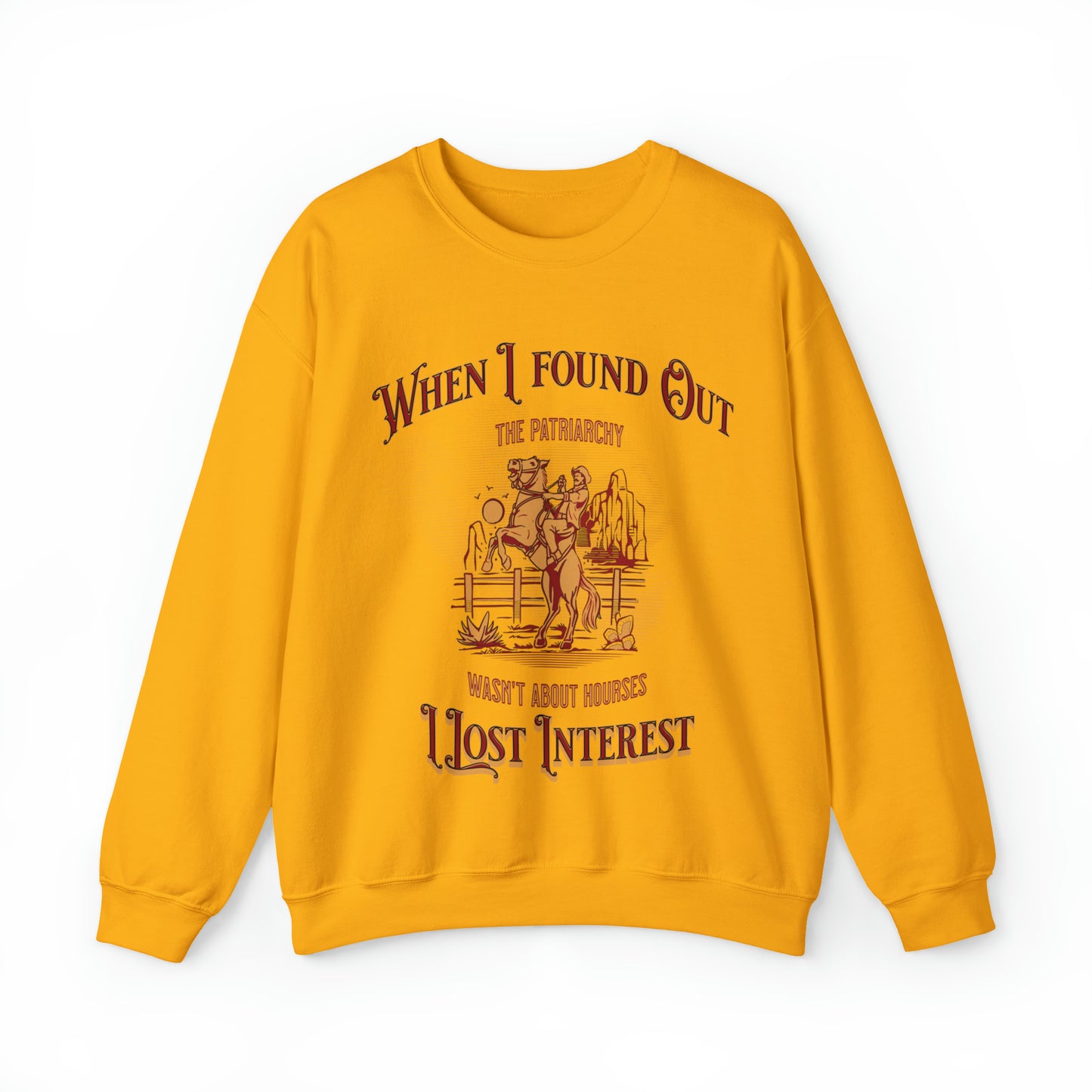 Funny barb movie ken quote sweater, when I found out the patriarchy wasnt about horses, cowboy feminist sweatshirt, Barbiecore, himbo hoodie