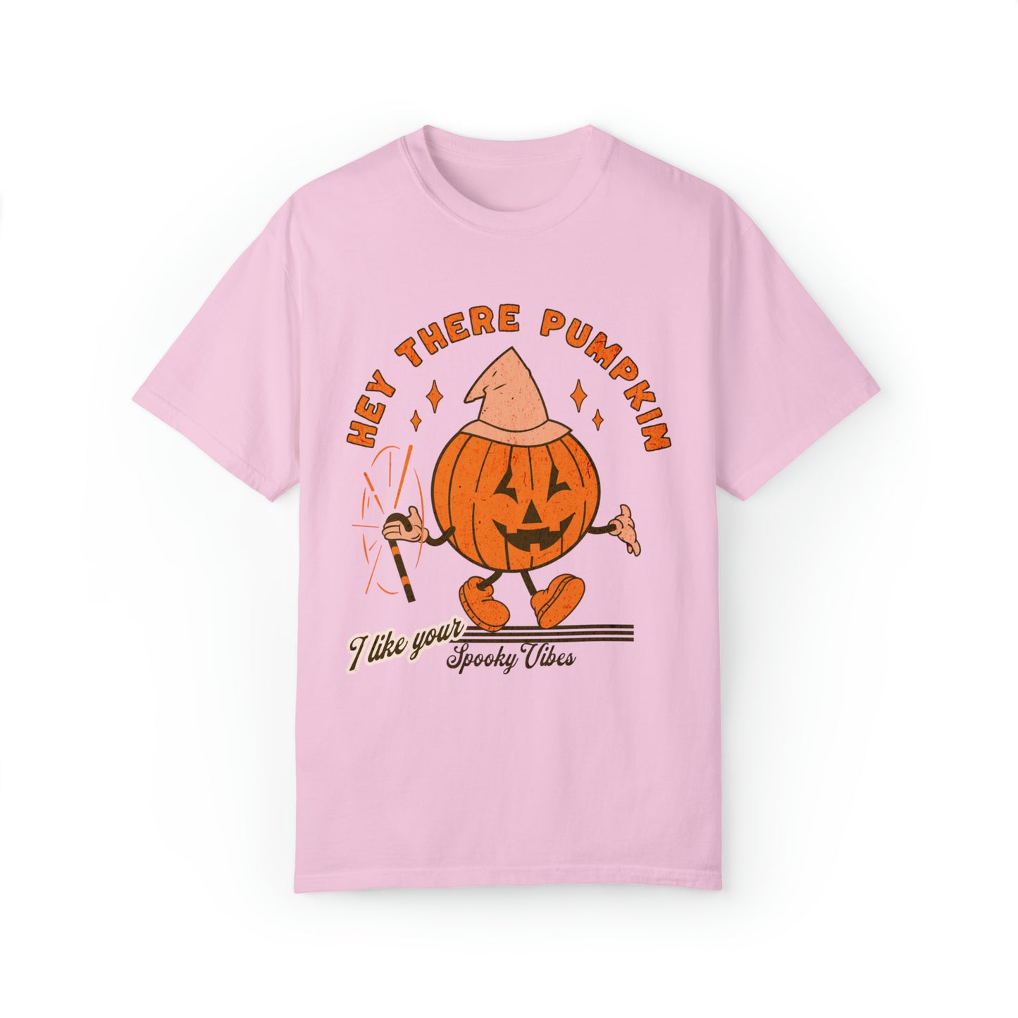 Comfort colors funny hey there pumpkin jack o lantern halloween tshirt, cute pumpkin patch shirt, fall autumn spooky vibes, sweater weather