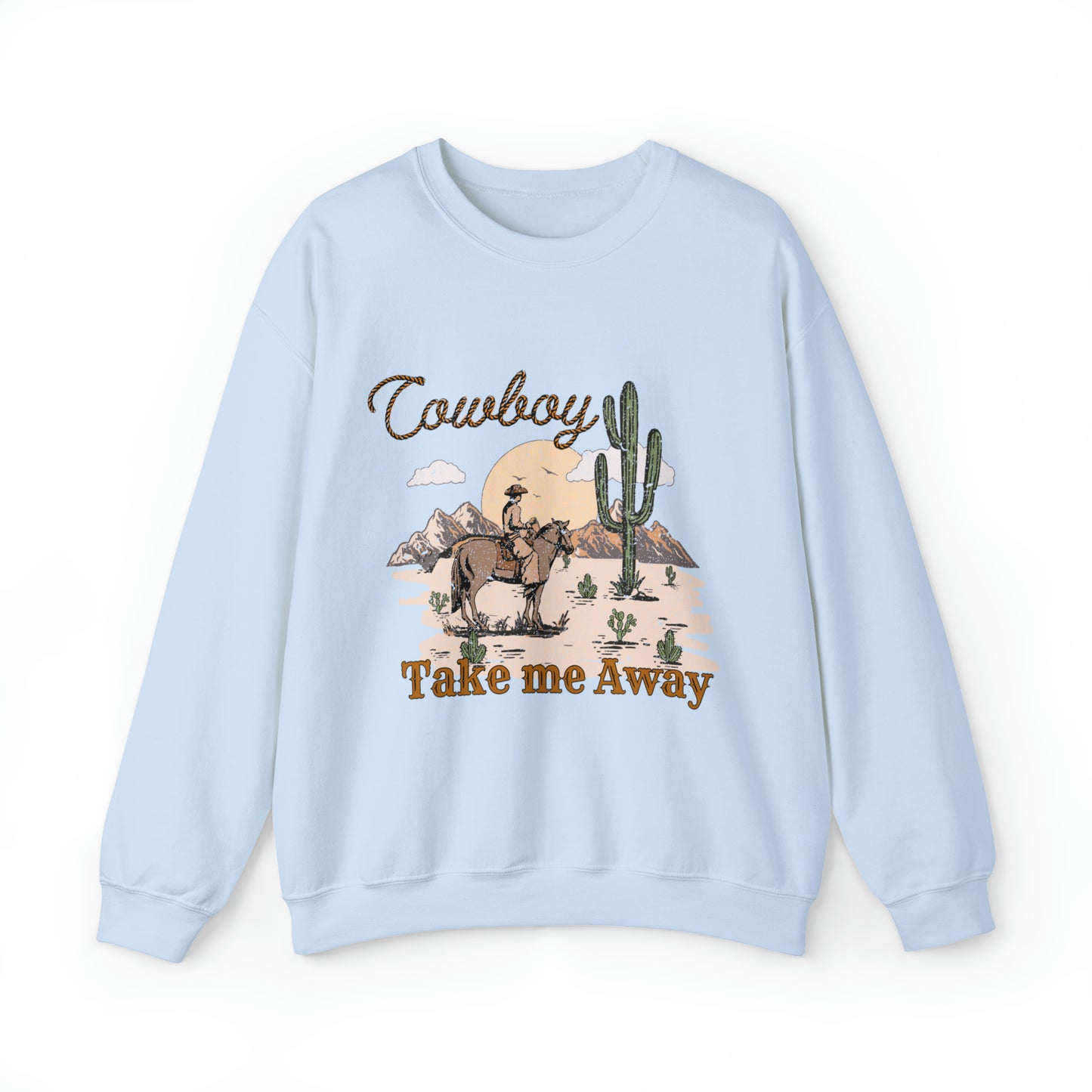 Vintage cowboy cowgirl Sweatshirt, western graphic shirt, Country music rodeo clothing, southwest hoodie