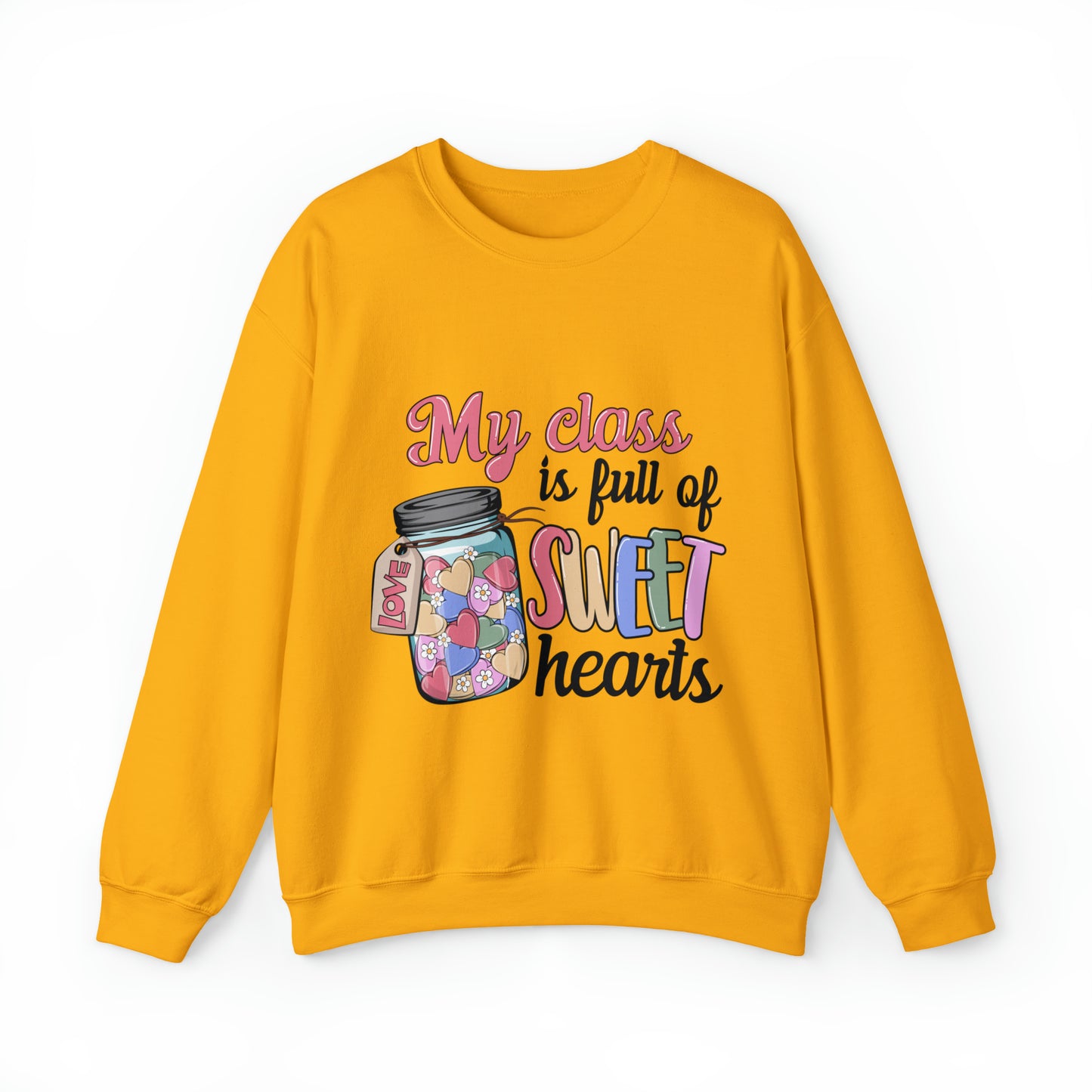 My class is full of sweethearts cute teacher sweatshirt, retro vday sweater for school, conversation heart hoodie