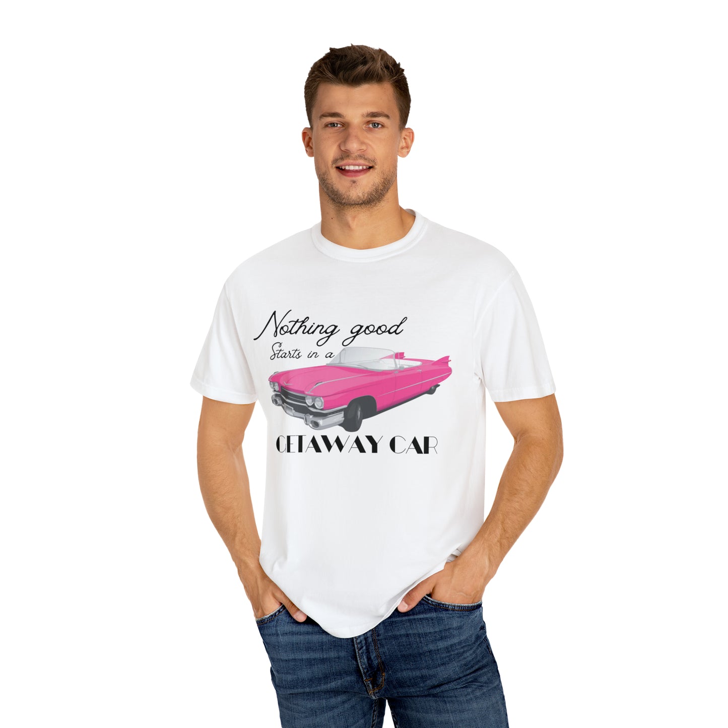 Pink convertible Getaway Car Shirt, Nothing Good, Reputation Album, Taylor Merch, Taylor Fan Gift, Concert TShirt, Comfort Colors