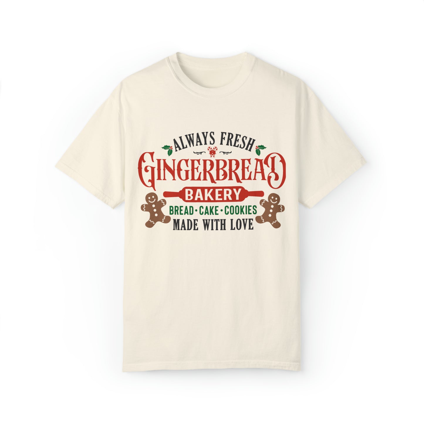 Gingerbread bakery tshirt, pink christmas, cute christmas shirt