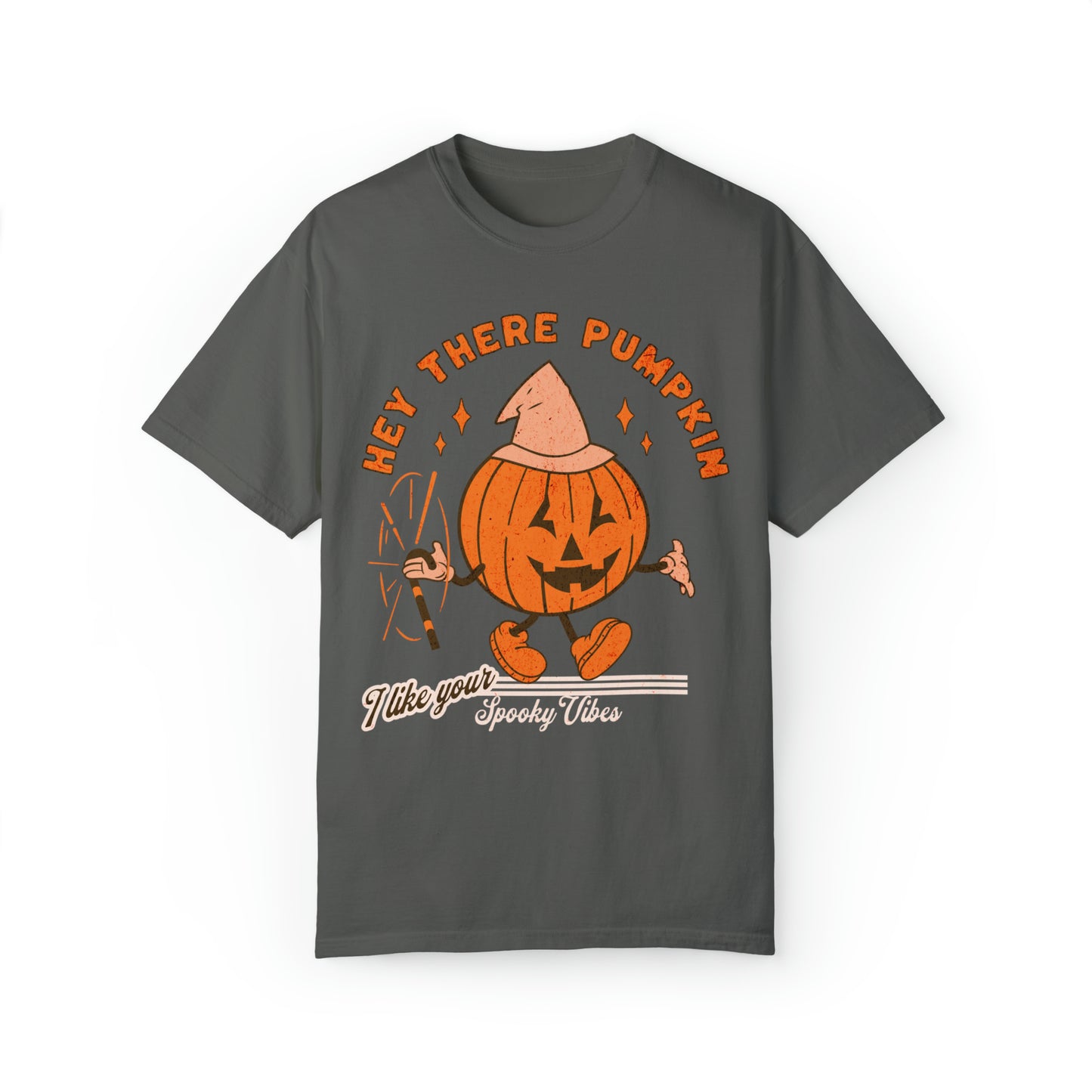 Comfort colors funny hey there pumpkin jack o lantern halloween tshirt, cute pumpkin patch shirt, fall autumn spooky vibes, sweater weather