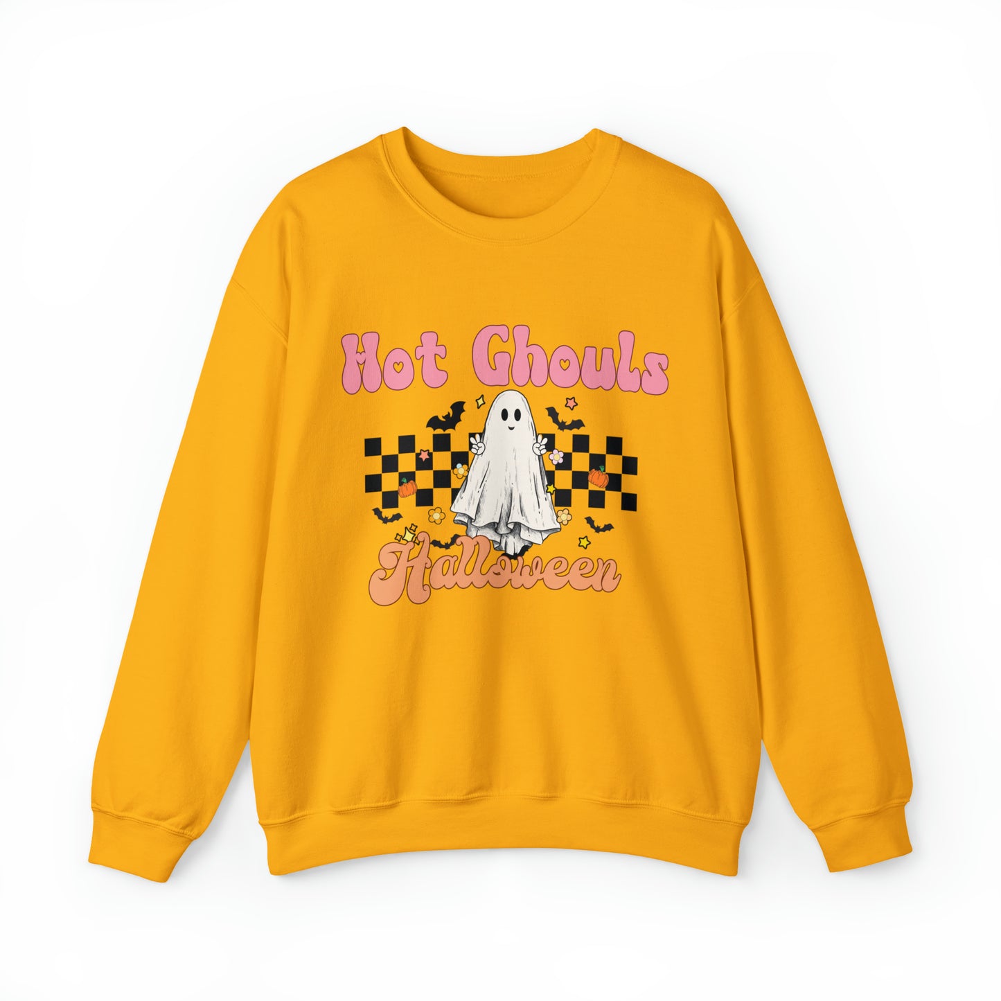 Funny hot ghouls pun spooky season halloween, retro witchy sweatshirt, fall lover hoodie, groovy autumn seasonal sweater, hot girls holiday