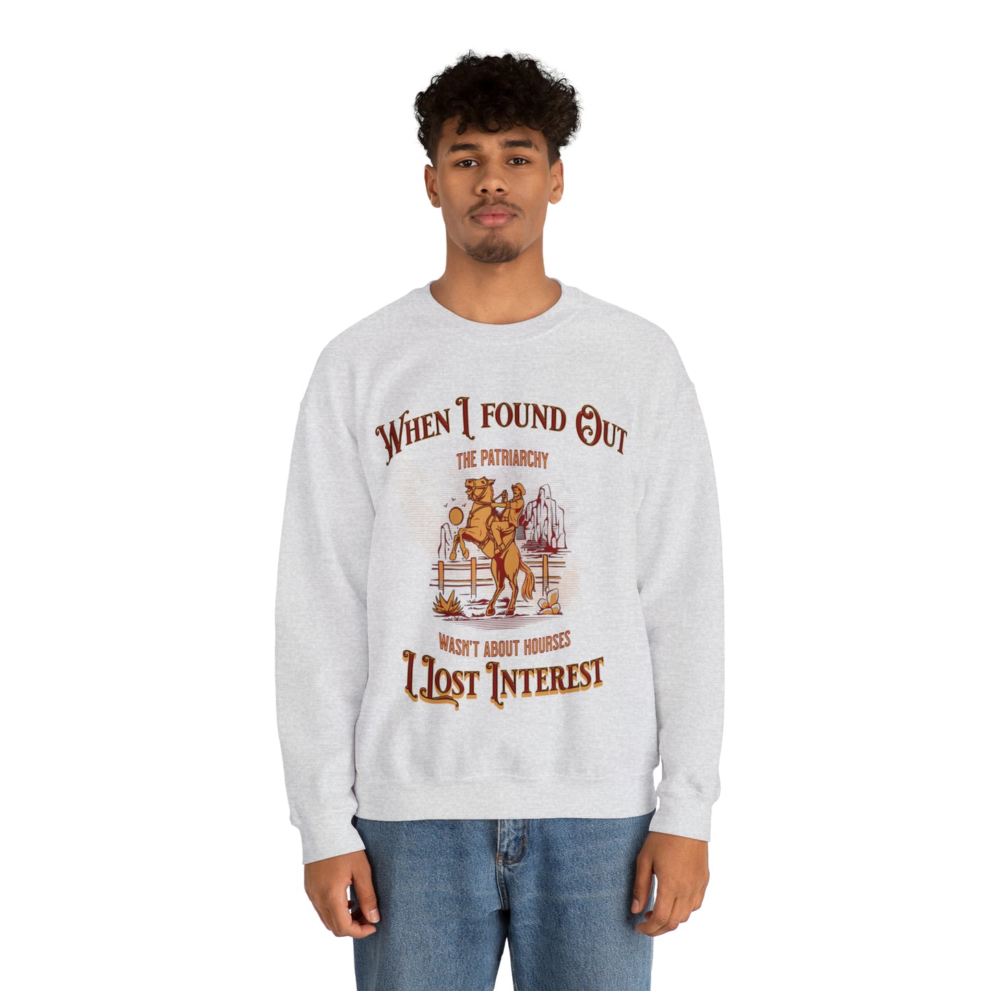 Funny barb movie ken quote sweater, when I found out the patriarchy wasnt about horses, cowboy feminist sweatshirt, Barbiecore, himbo hoodie