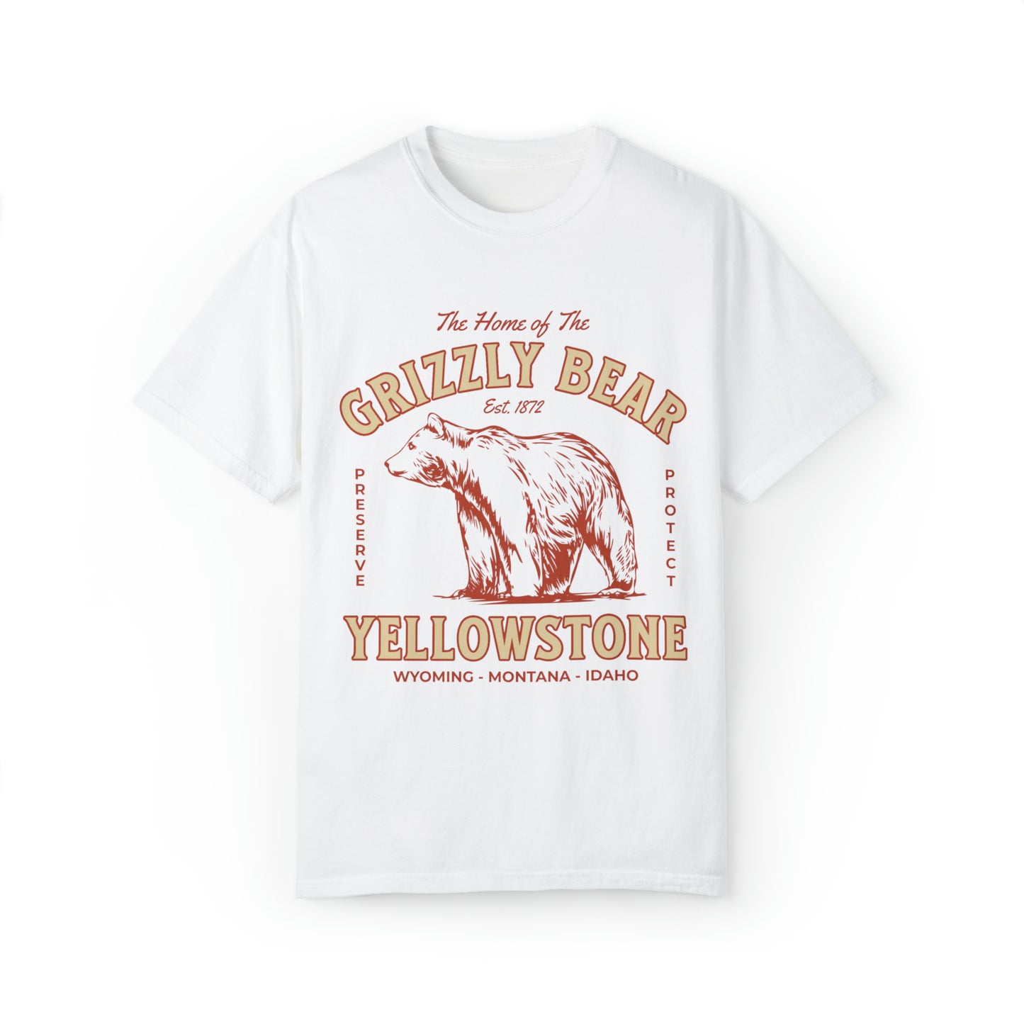 Yellowstone National Park Tee, Yosemite Shirt, Wildlife grizzly bear conservation Tshirt, Explore America Road Trip Shirts, Travel Tee