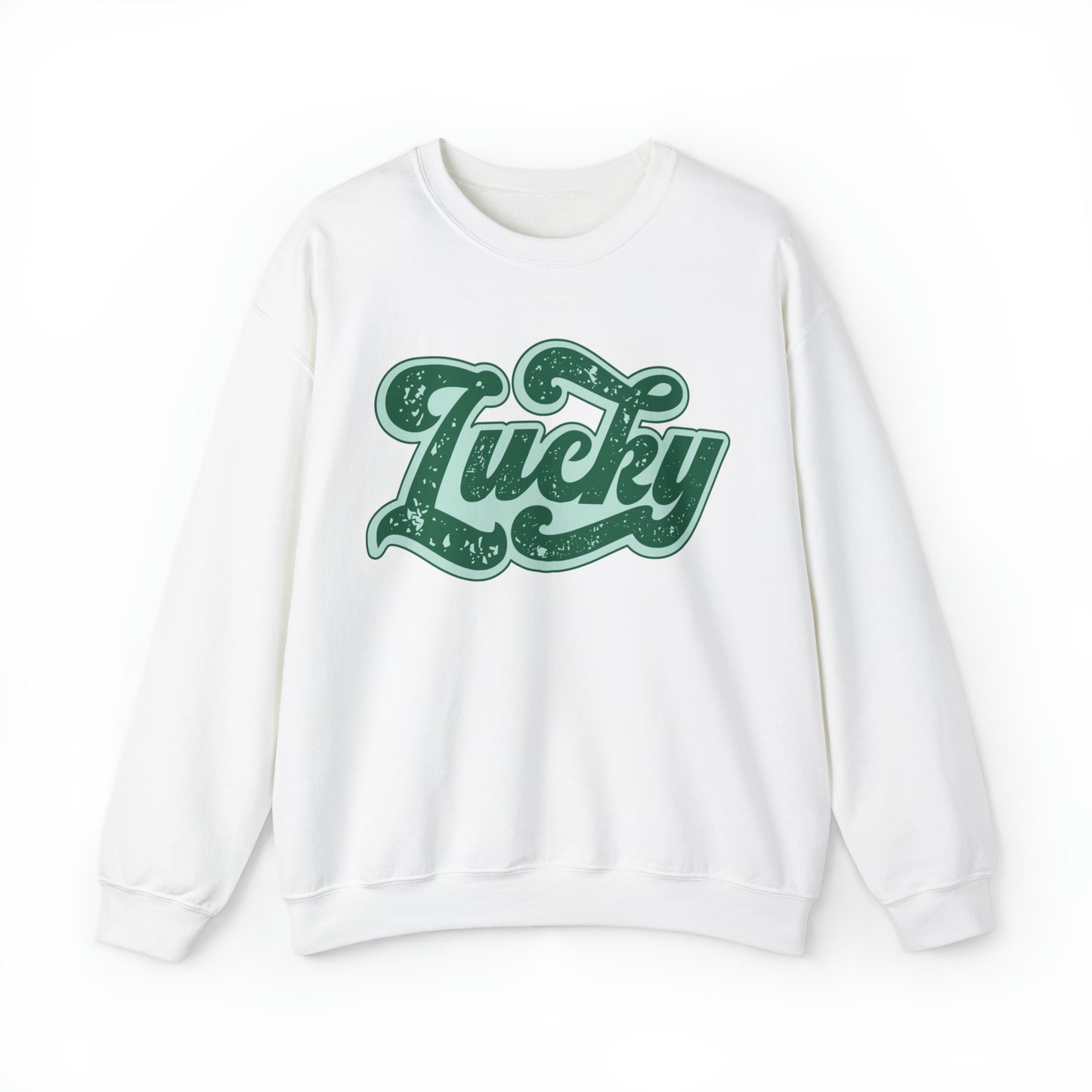 Retro lucky st. patrick's day sweatshirt, cute vintage st paddys day sweater, luck of the irish hoodie