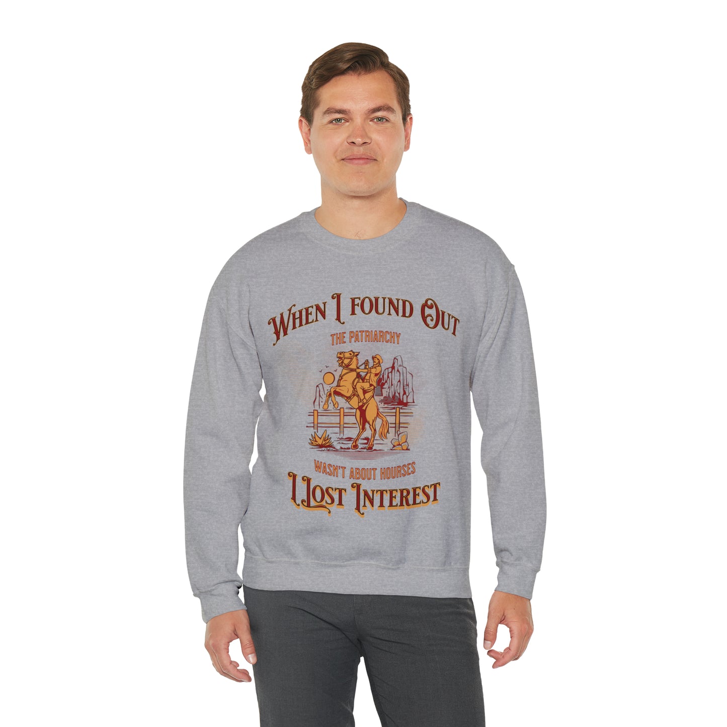 Funny barb movie ken quote sweater, when I found out the patriarchy wasnt about horses, cowboy feminist sweatshirt, Barbiecore, himbo hoodie