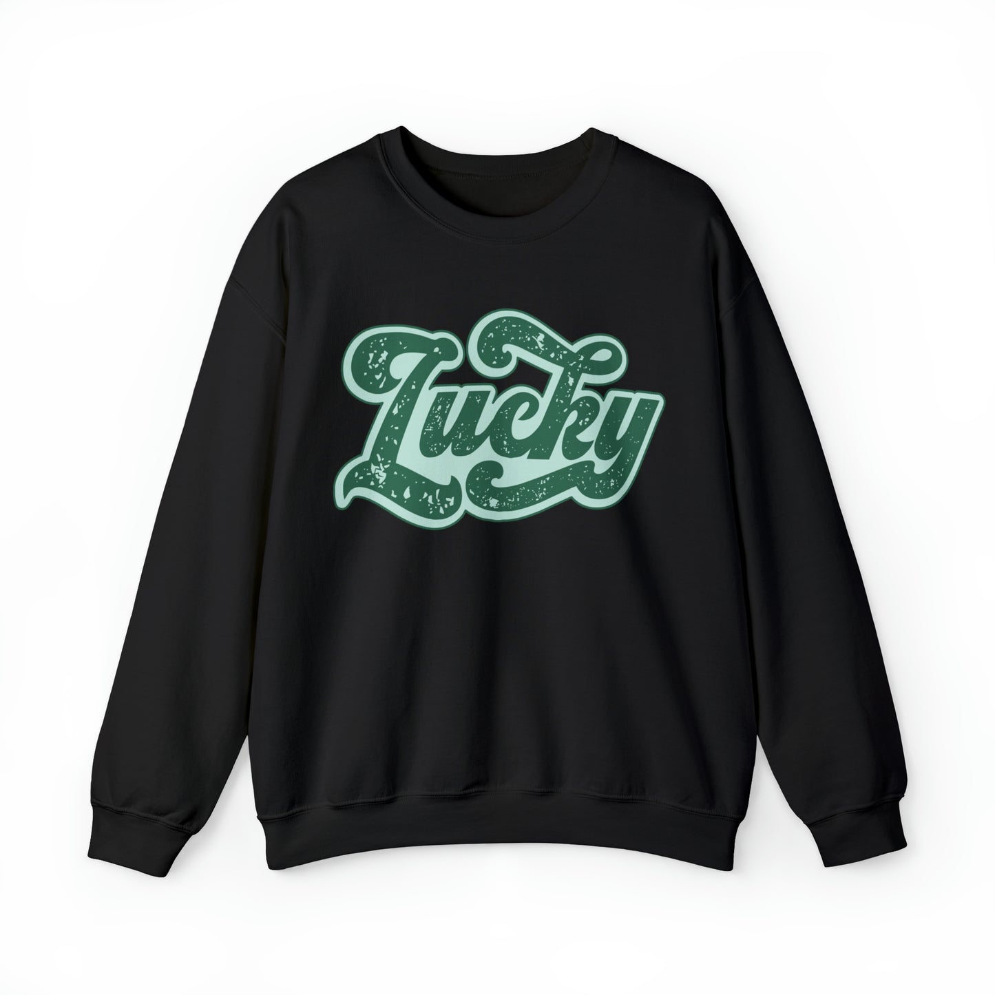 Retro lucky st. patrick's day sweatshirt, cute vintage st paddys day sweater, luck of the irish hoodie