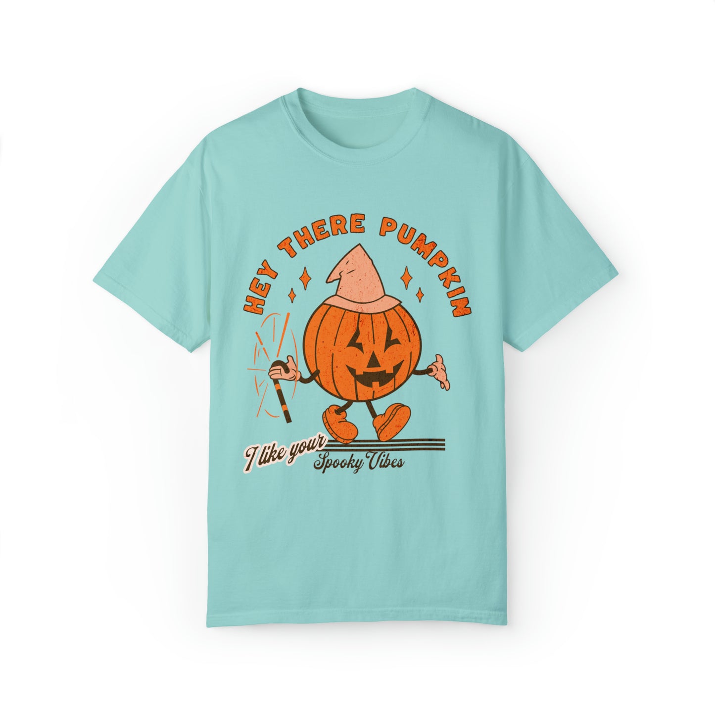 Comfort colors funny hey there pumpkin jack o lantern halloween tshirt, cute pumpkin patch shirt, fall autumn spooky vibes, sweater weather