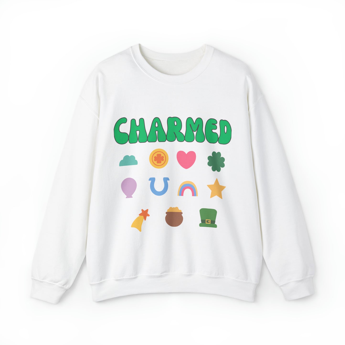 Cute charmed st patricks day sweatshirt, funny lucky charms st. paddys day hoodie, retro sweater