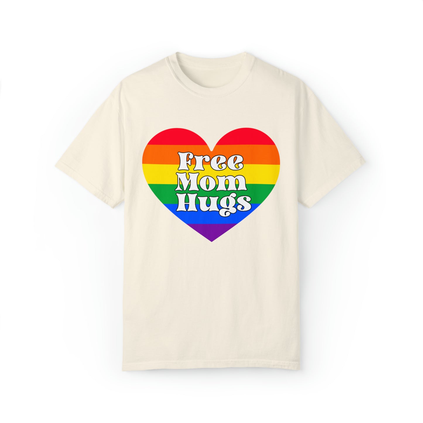 Free Mom Hugs T-Shirt, Ally Mom Apparel, Rainbow Gay Pride T-Shirt, Lgbtq Proud Parent Shirt, Equality Gifts, Rainbow Heart Shirt,mama Tee